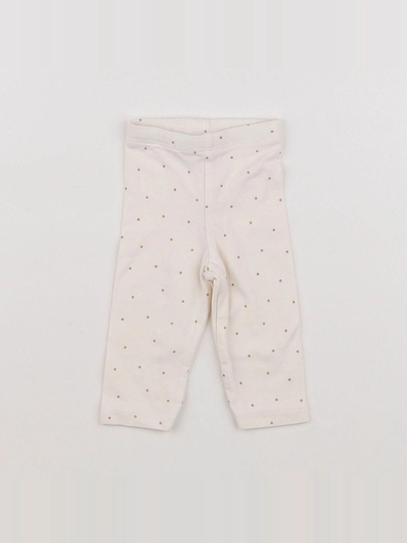 Tape à l'oeil - legging blanc - 3 mois