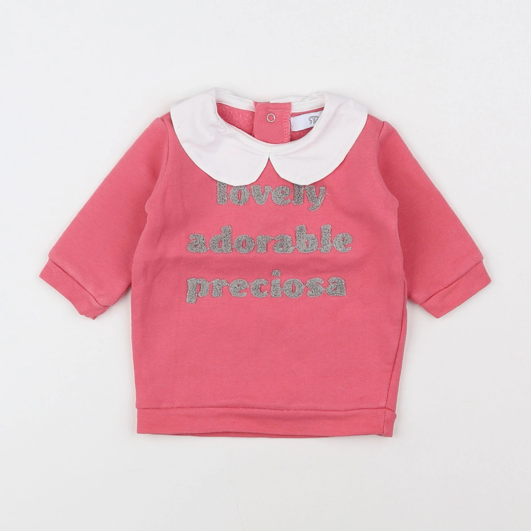 La Redoute - sweat rose - 3 mois