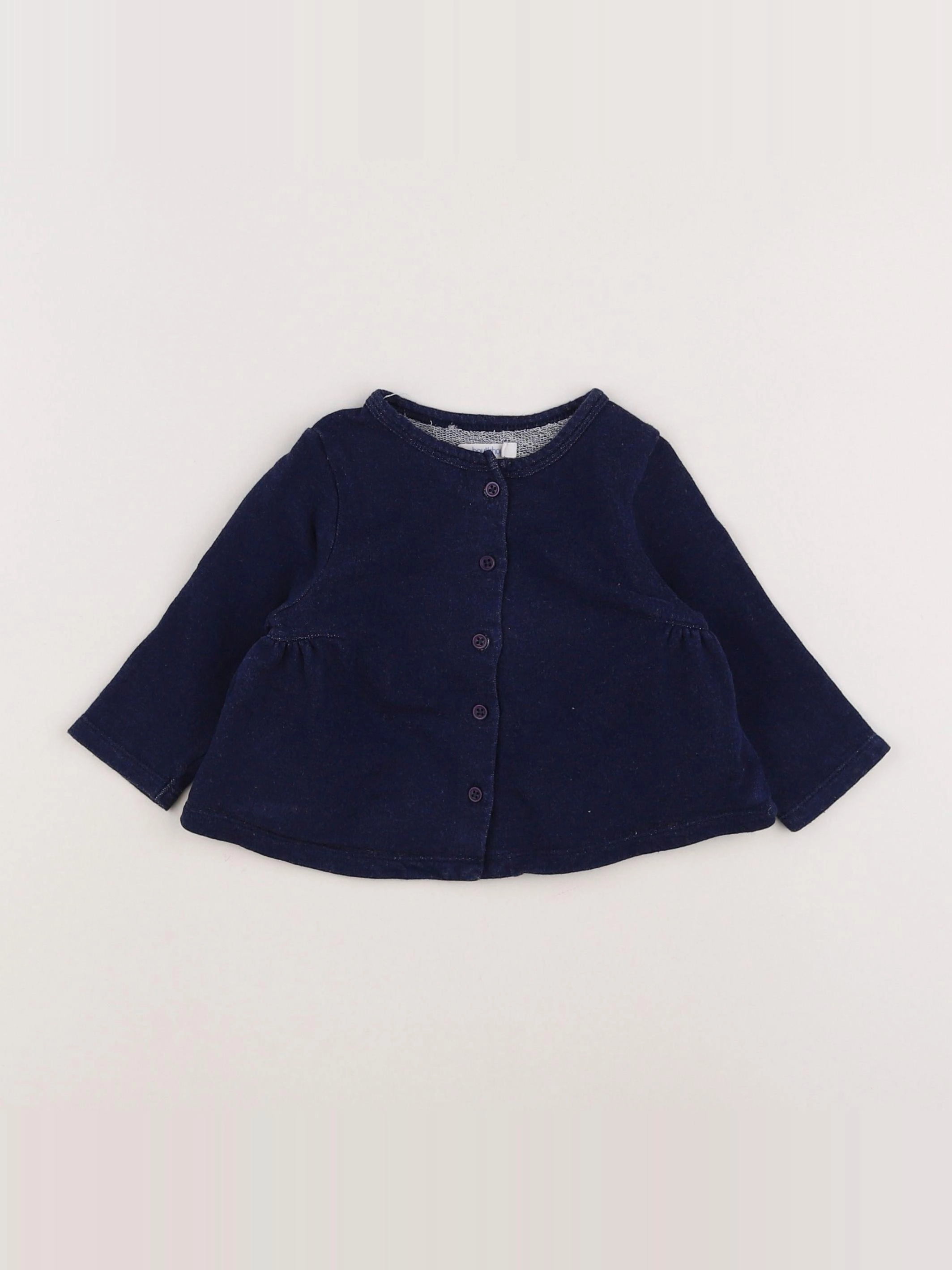 Boutchou - sweat bleu - 6 mois