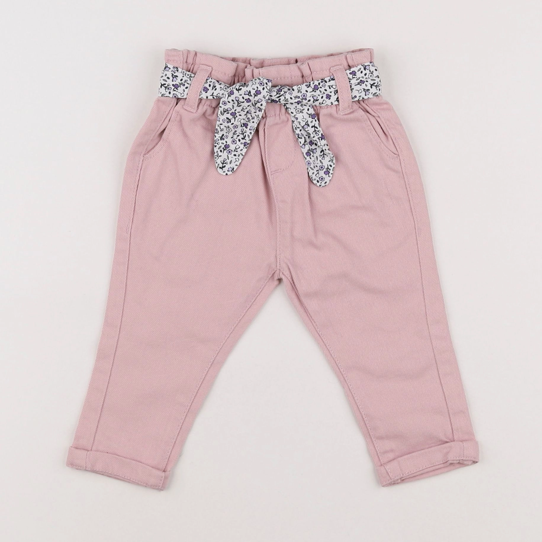 Vertbaudet - jean rose - 6 mois
