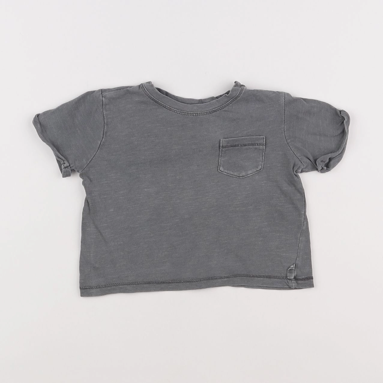 Zara - tee-shirt gris - 3/6 mois