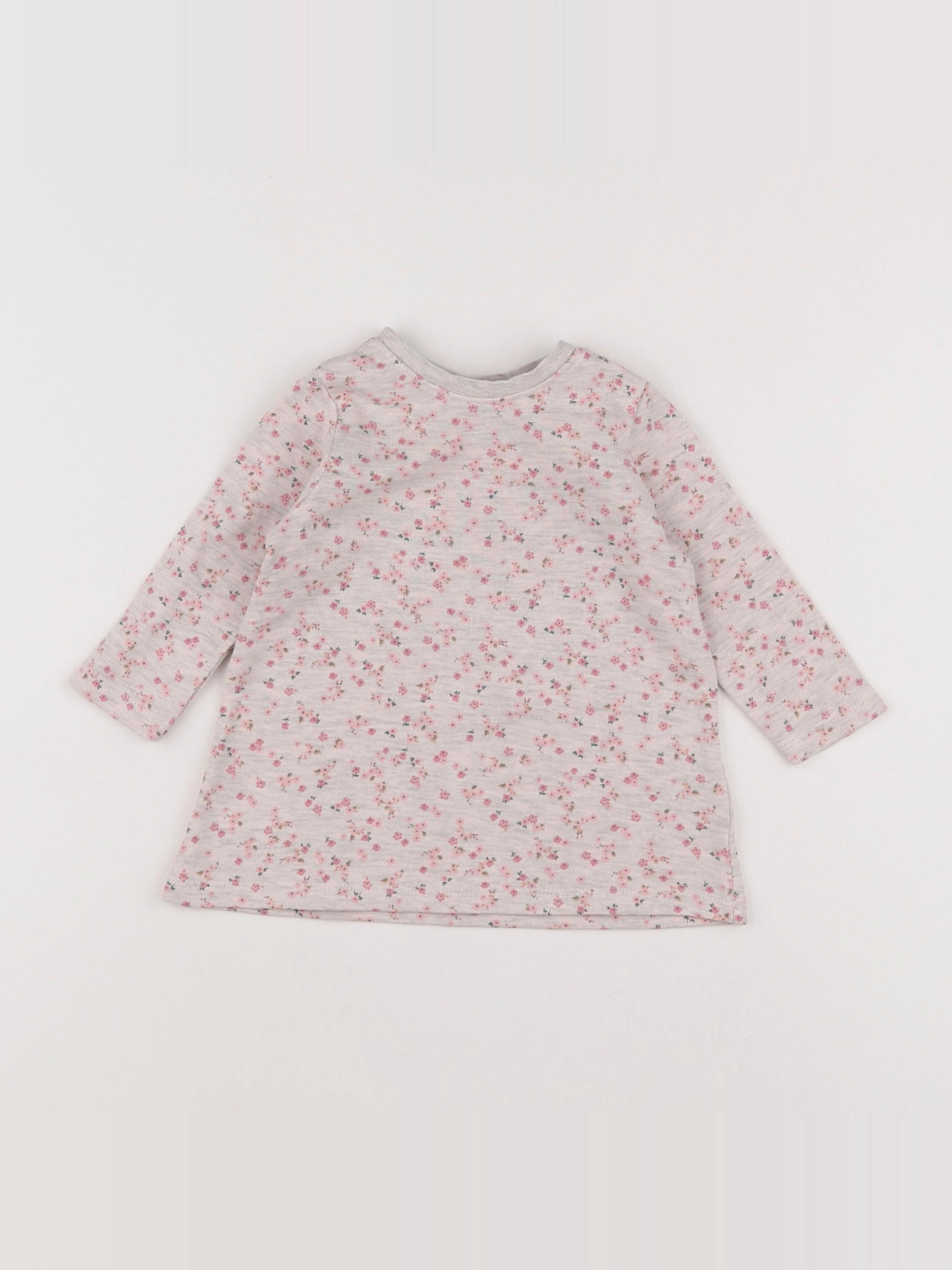 H&M - robe gris - 3/6 mois