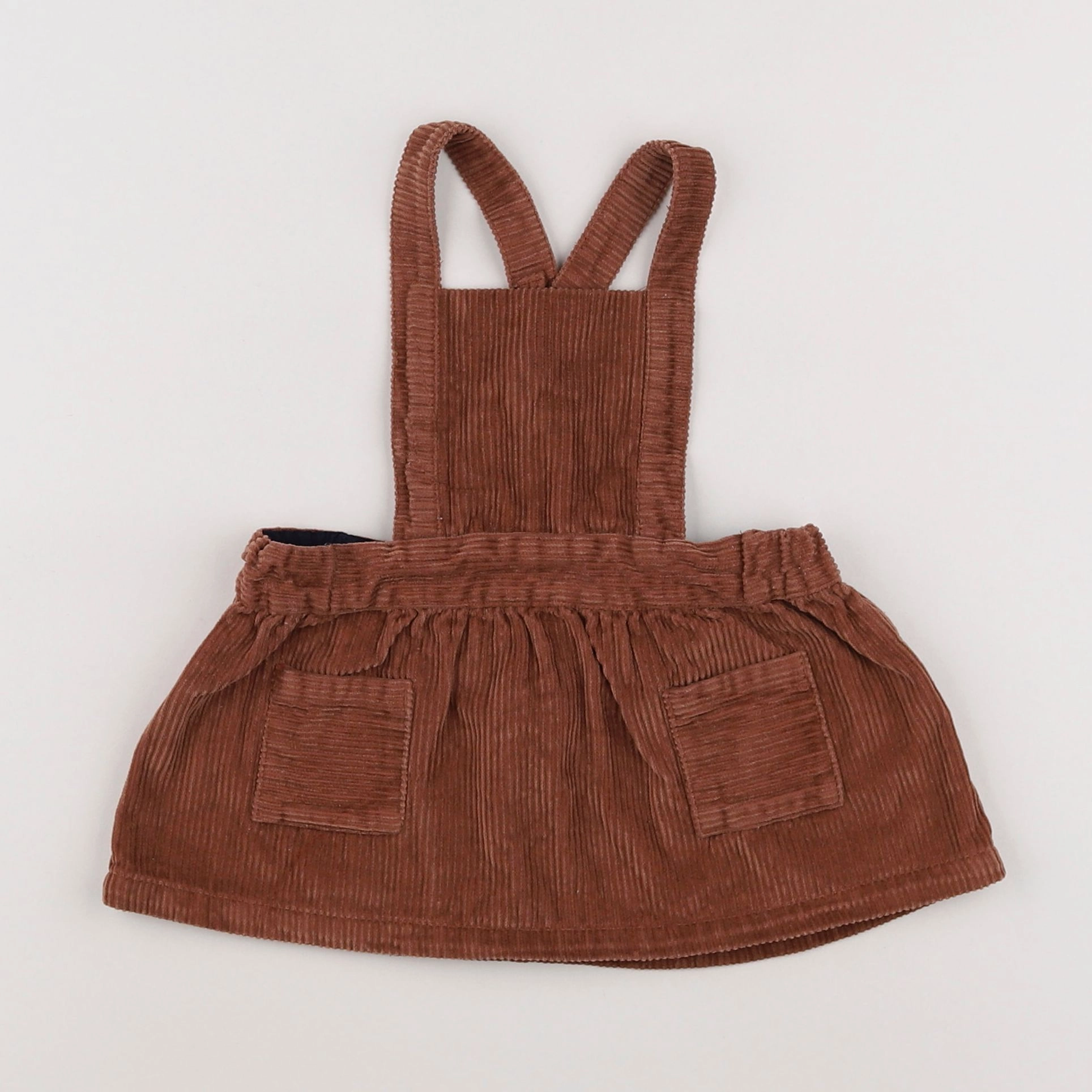 Petit Bateau - robe marron - 6 mois