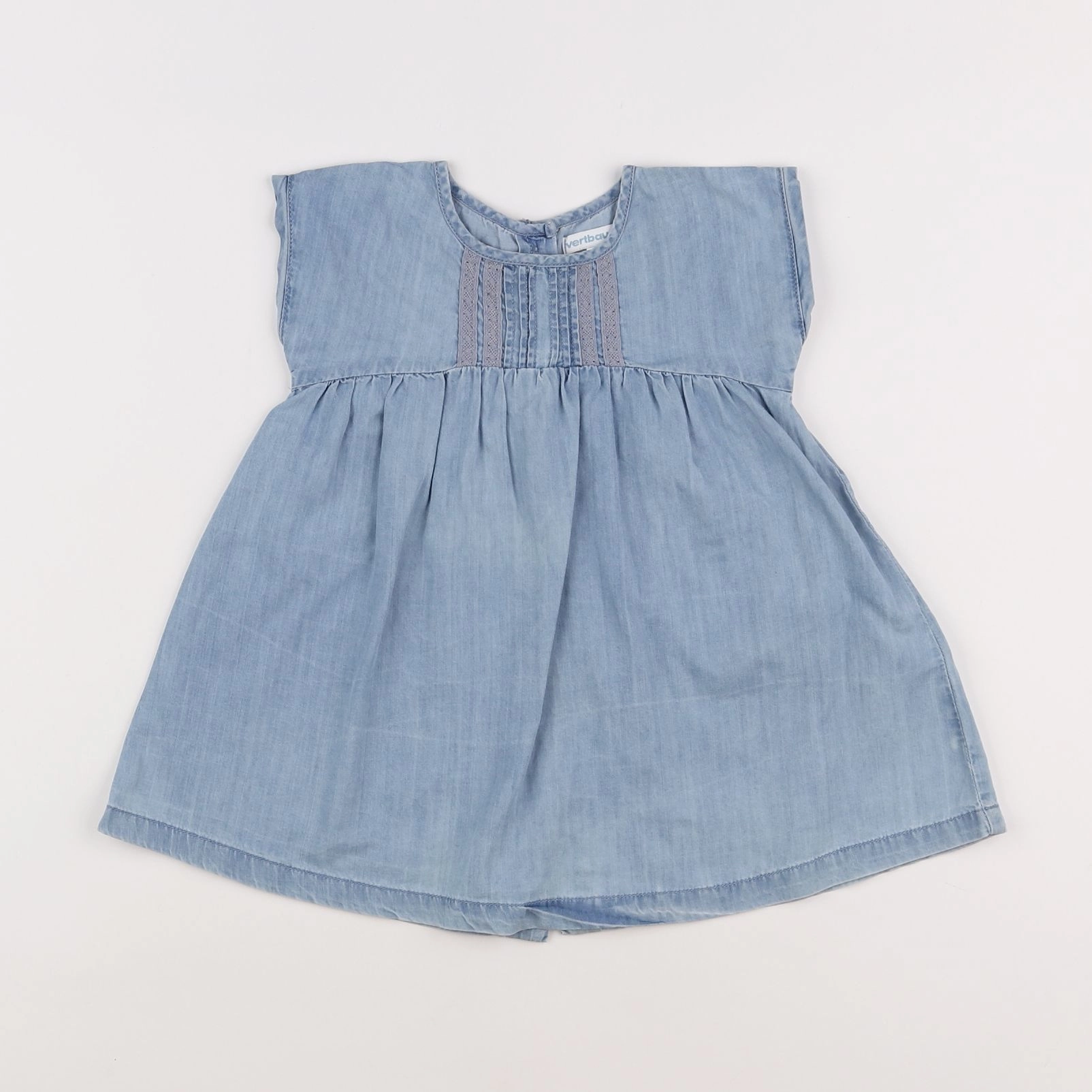 Vertbaudet - robe bleu - 9 mois