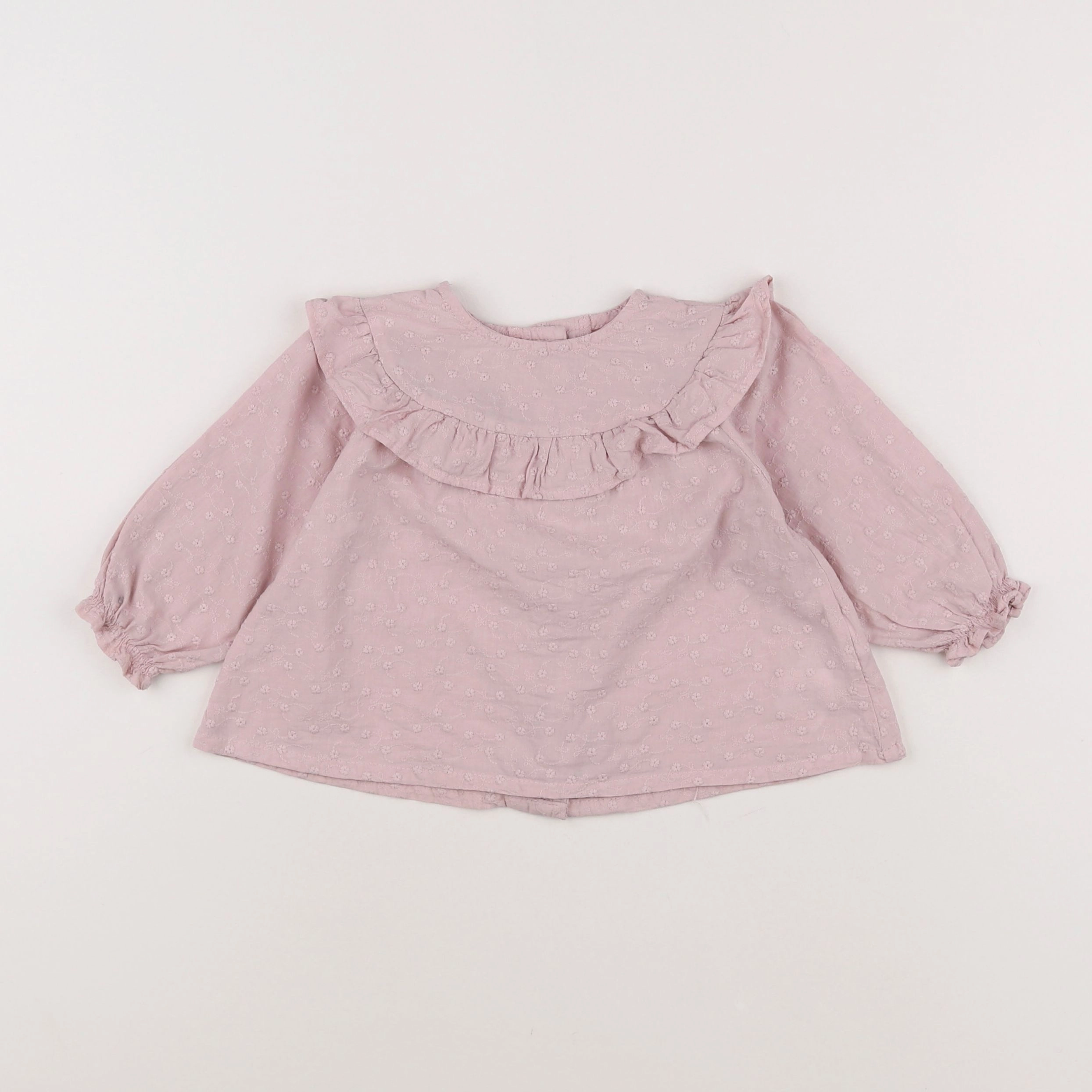 Vertbaudet - blouse rose - 9 mois