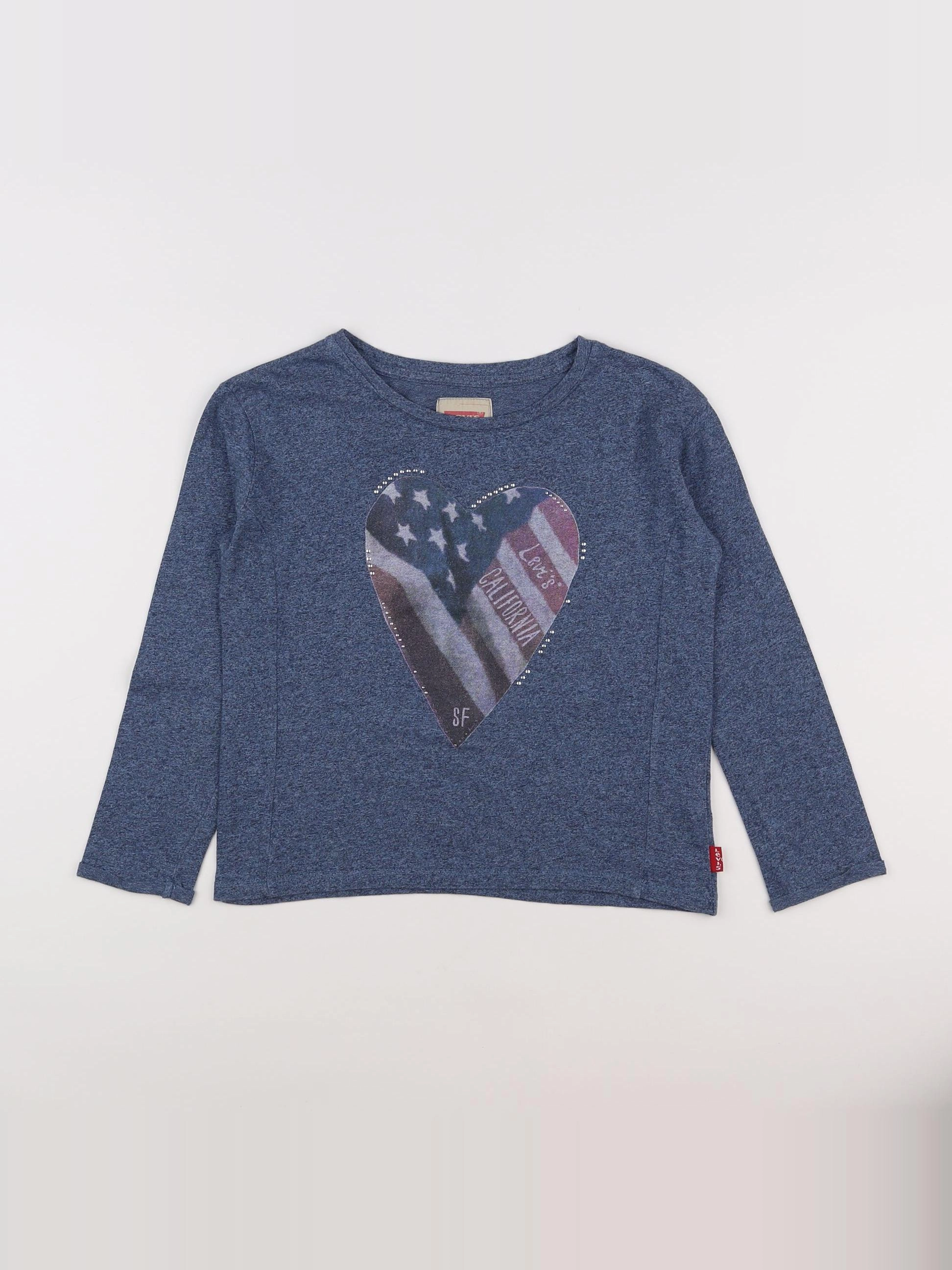 Levi's - tee-shirt gris, bleu - 8 ans