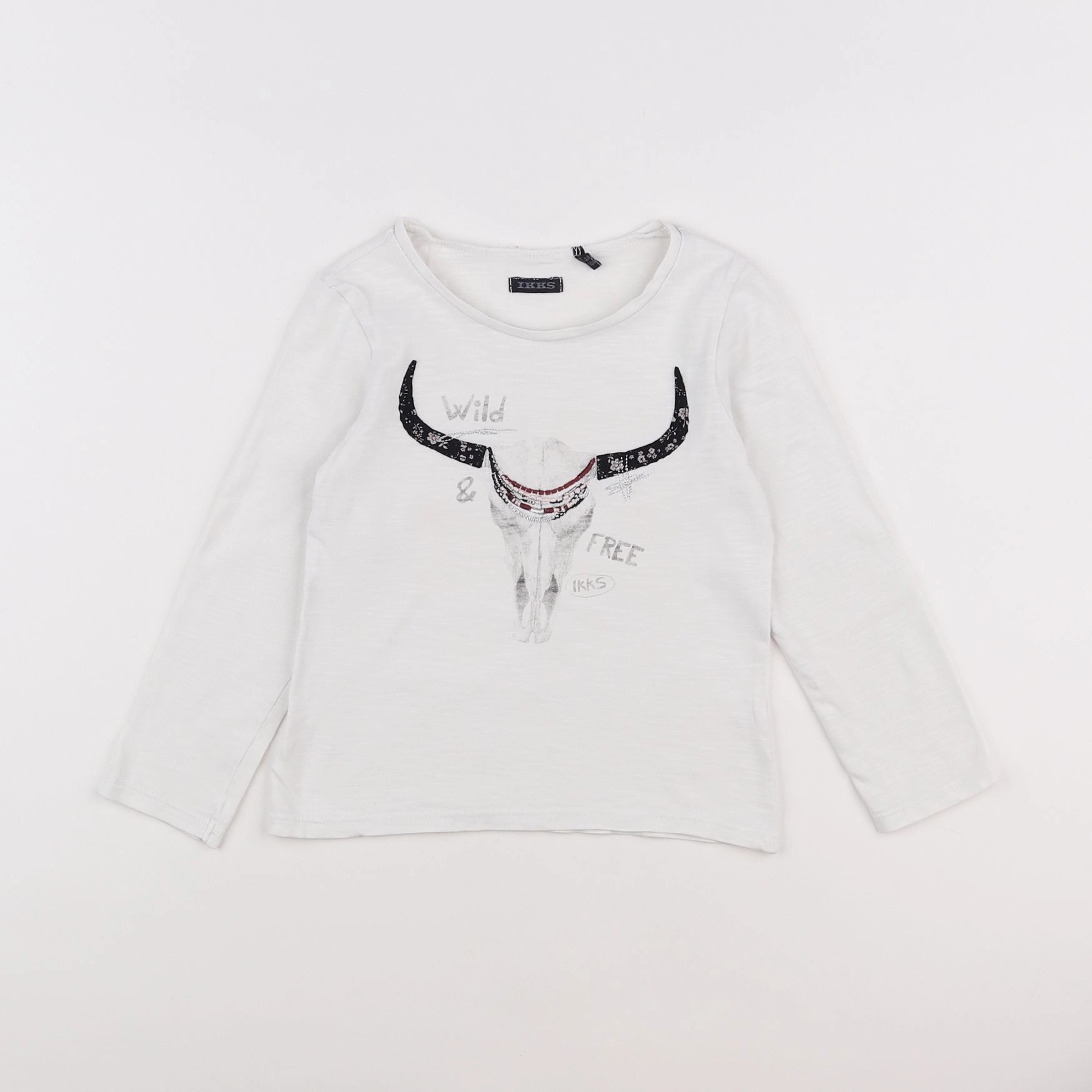 IKKS - tee-shirt blanc - 4 ans