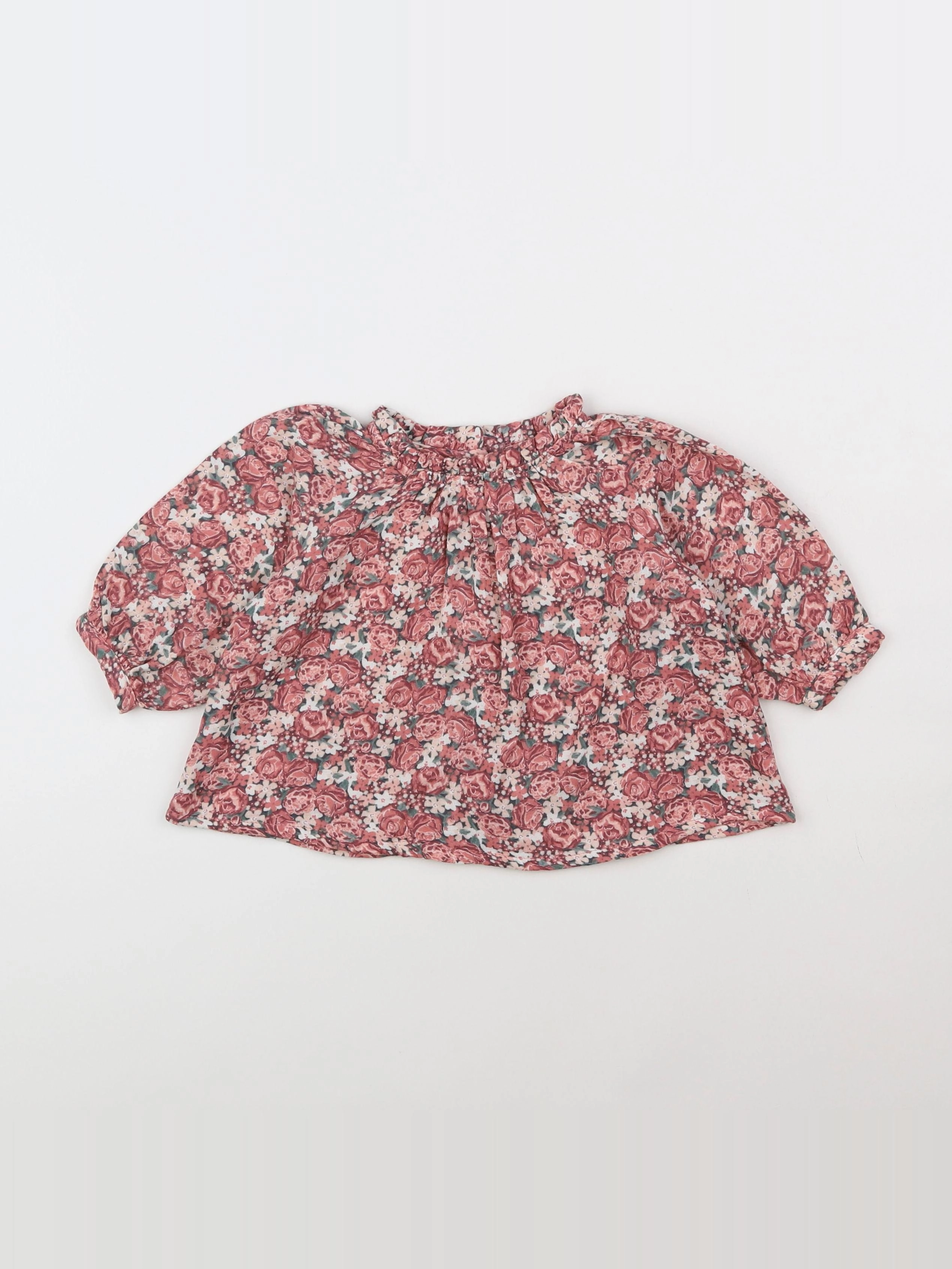 Vertbaudet - blouse rose - 6 mois