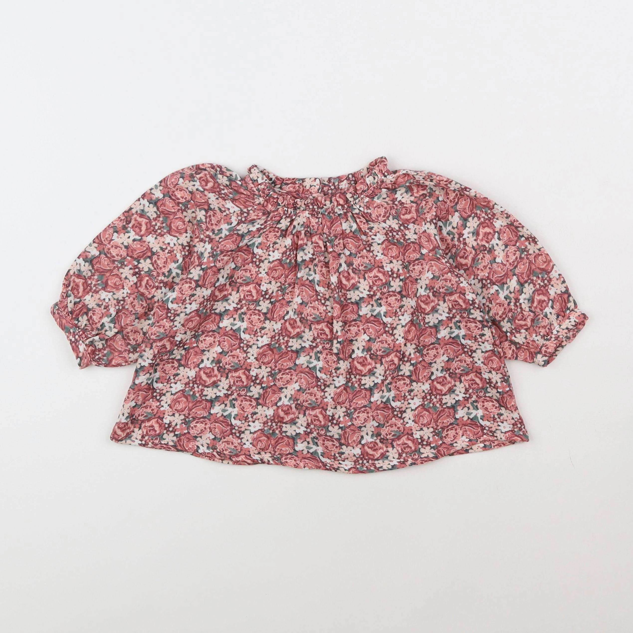 Vertbaudet - blouse rose - 6 mois