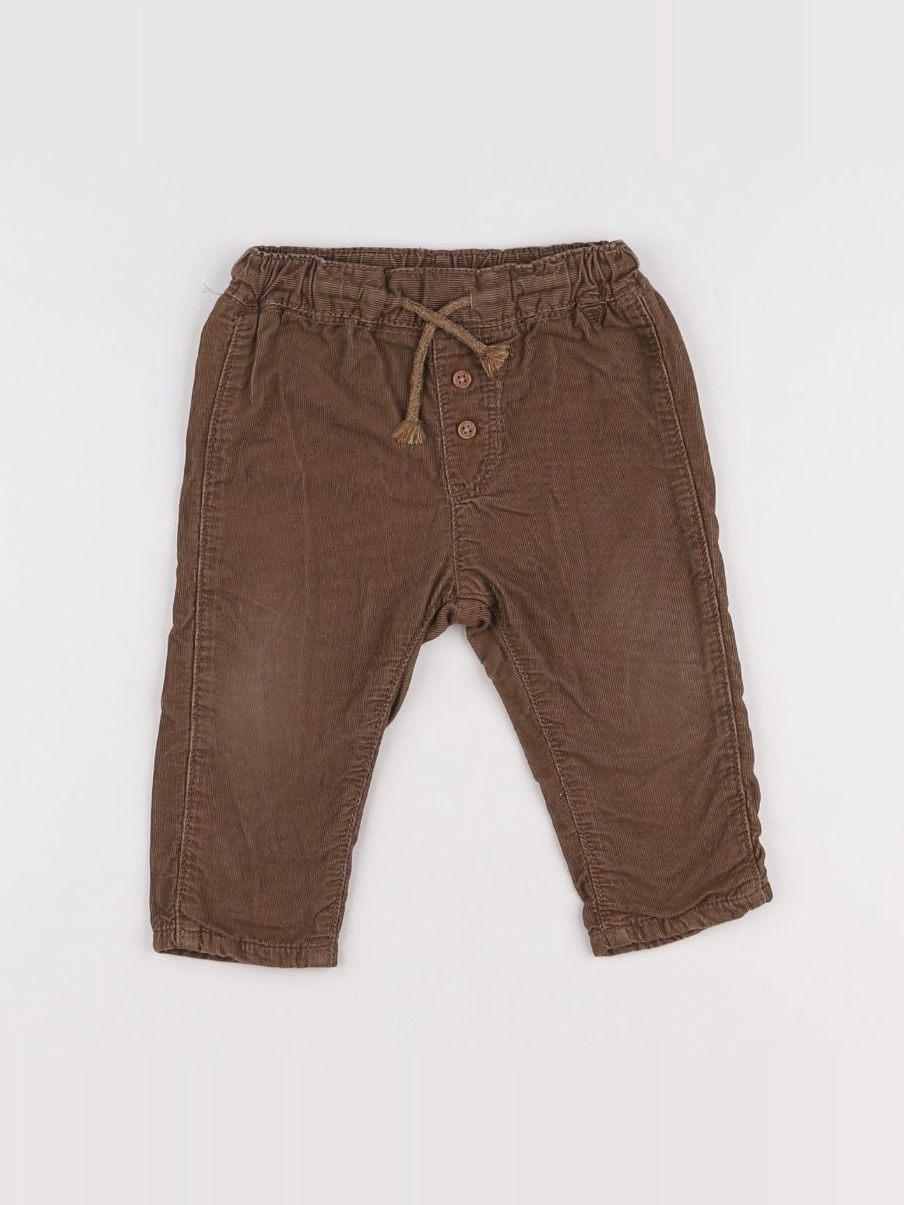 H&M - pantalon marron - 6/9 mois