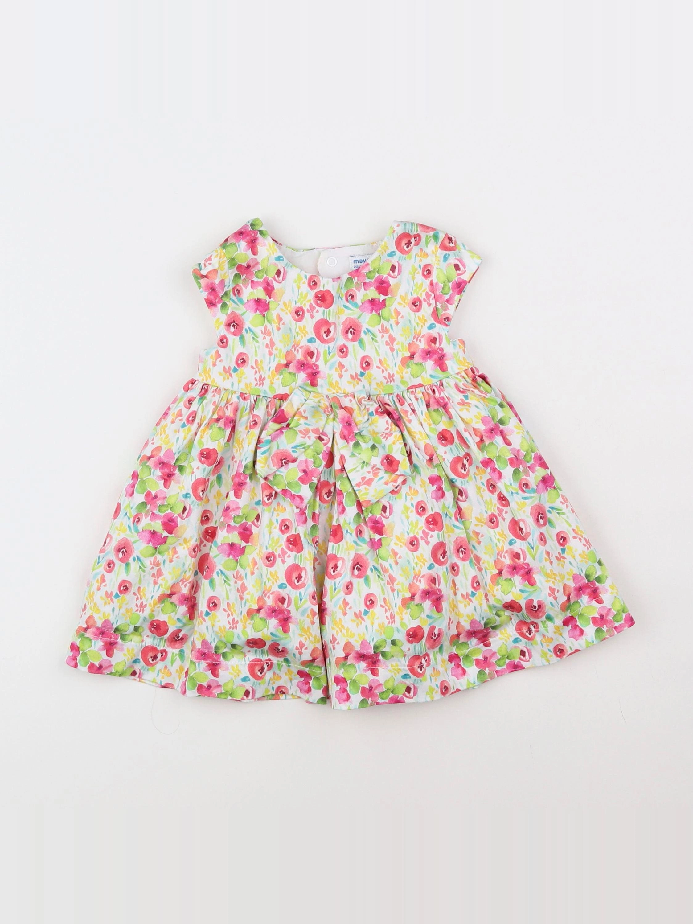 Mayoral - robe multicolore - 12 mois