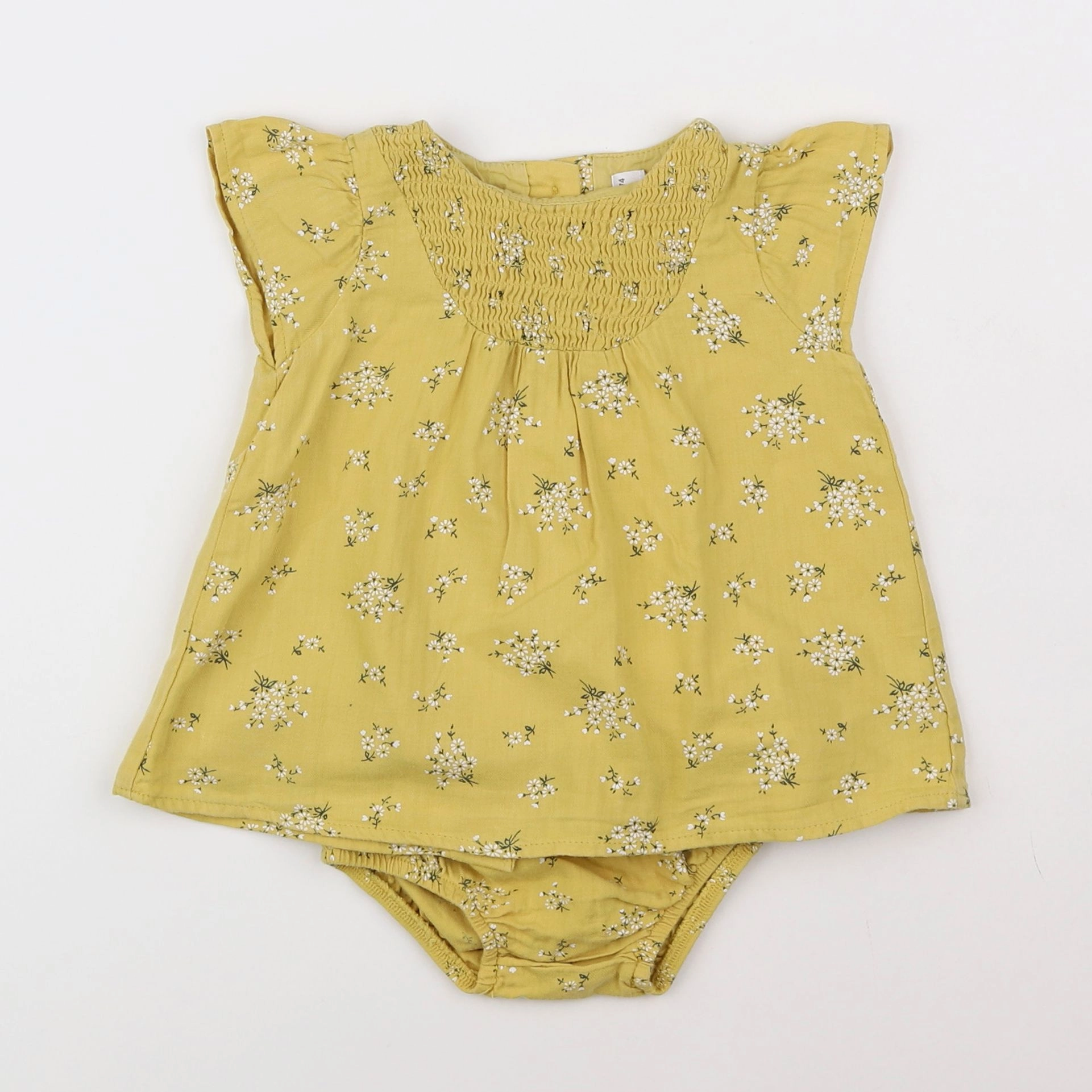 Zara - robe jaune - 6/9 mois