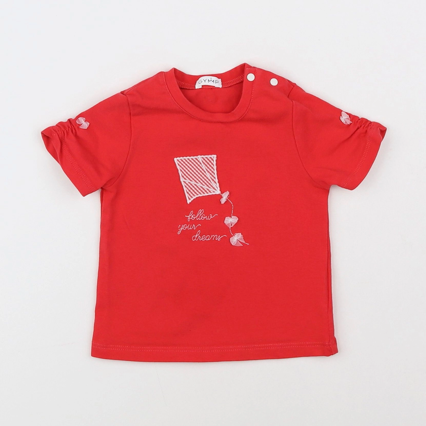 Gymp - tee-shirt rouge - 6 mois