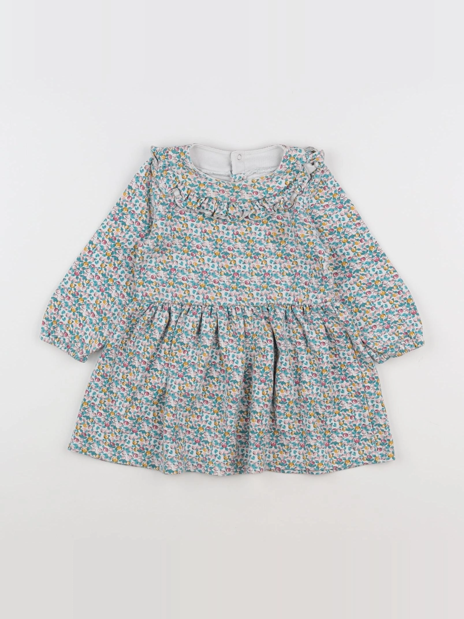 Petit Bateau - robe multicolore - 2 ans