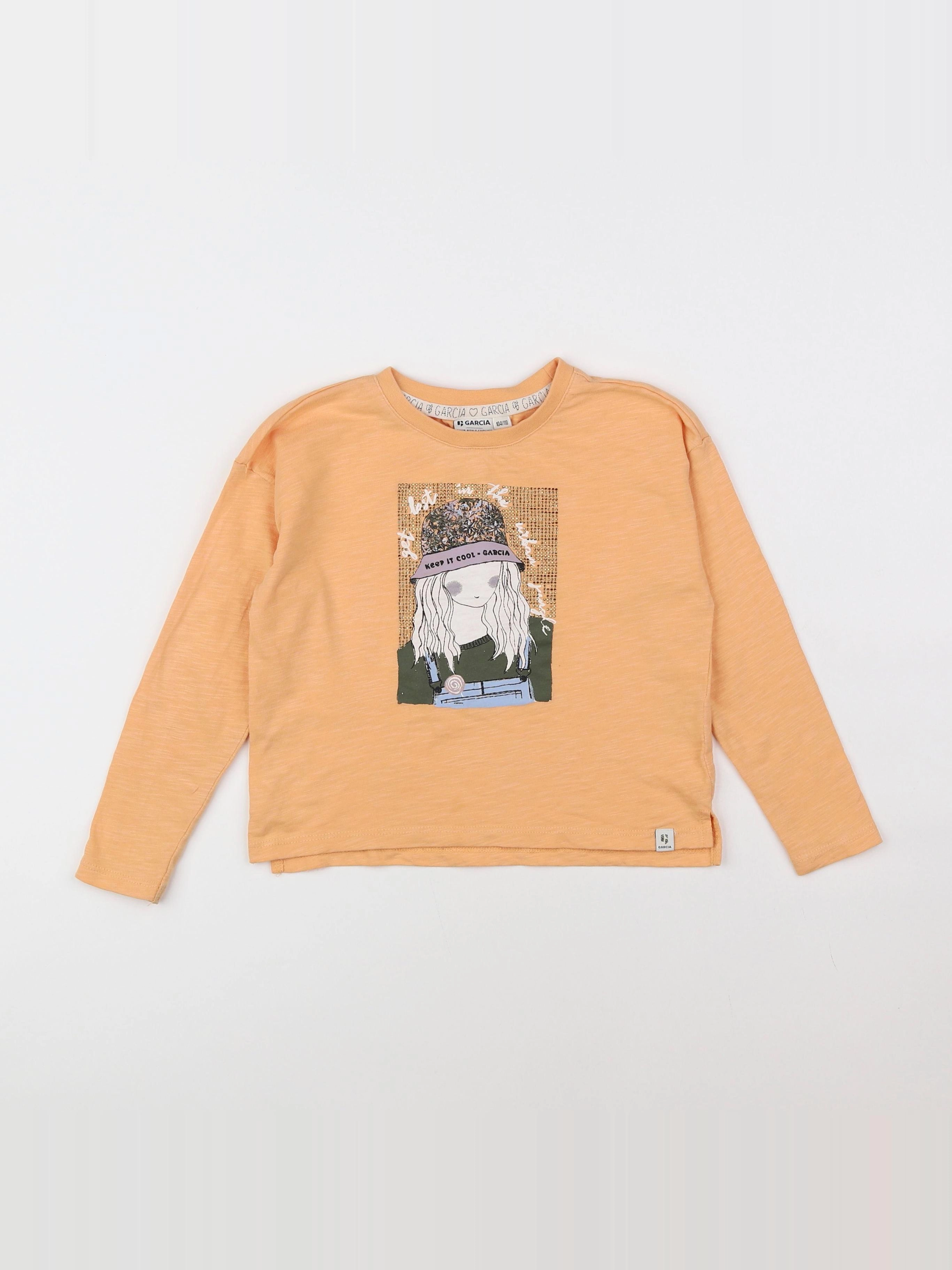 Garcia - tee-shirt orange - 4/5 ans