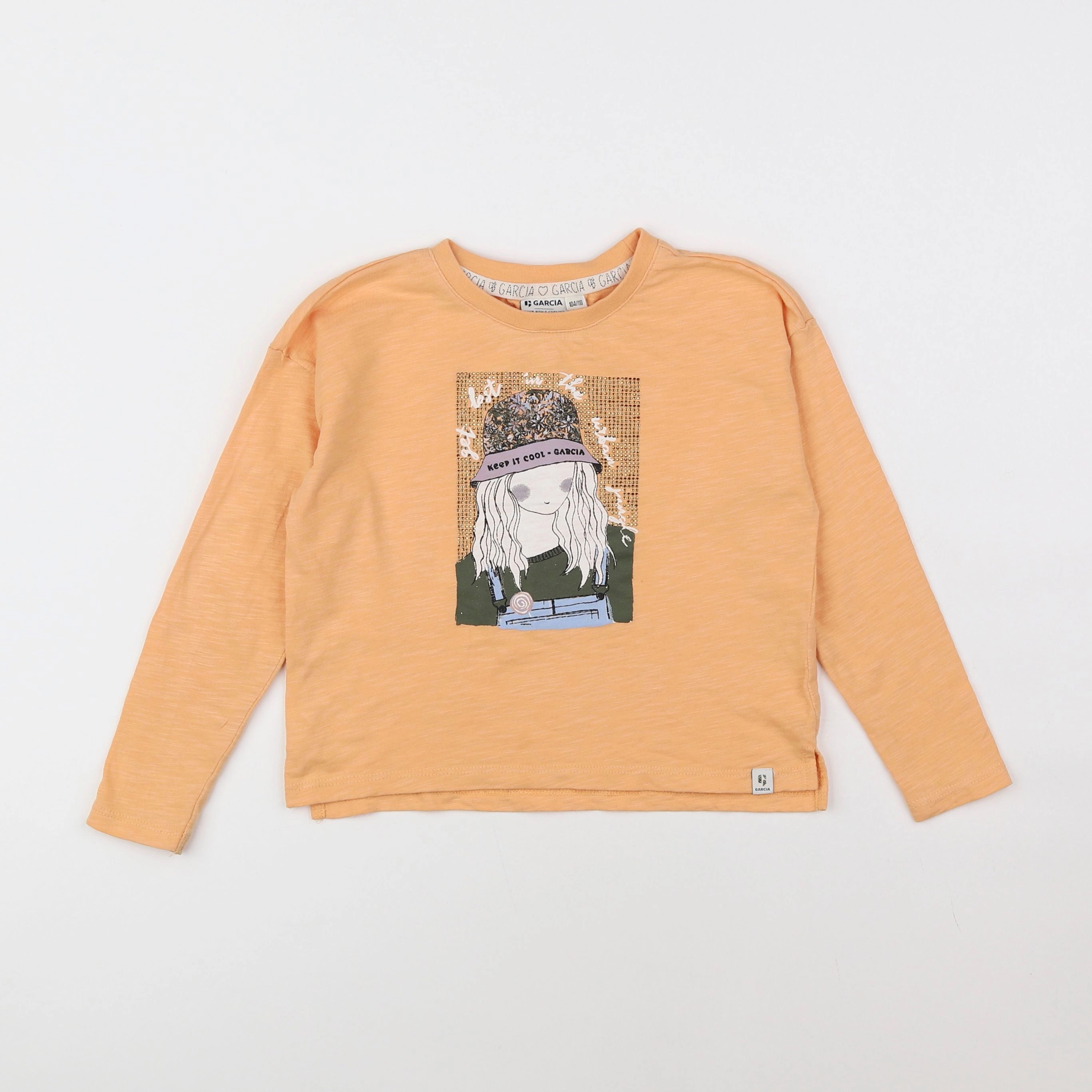 Garcia - tee-shirt orange - 4/5 ans