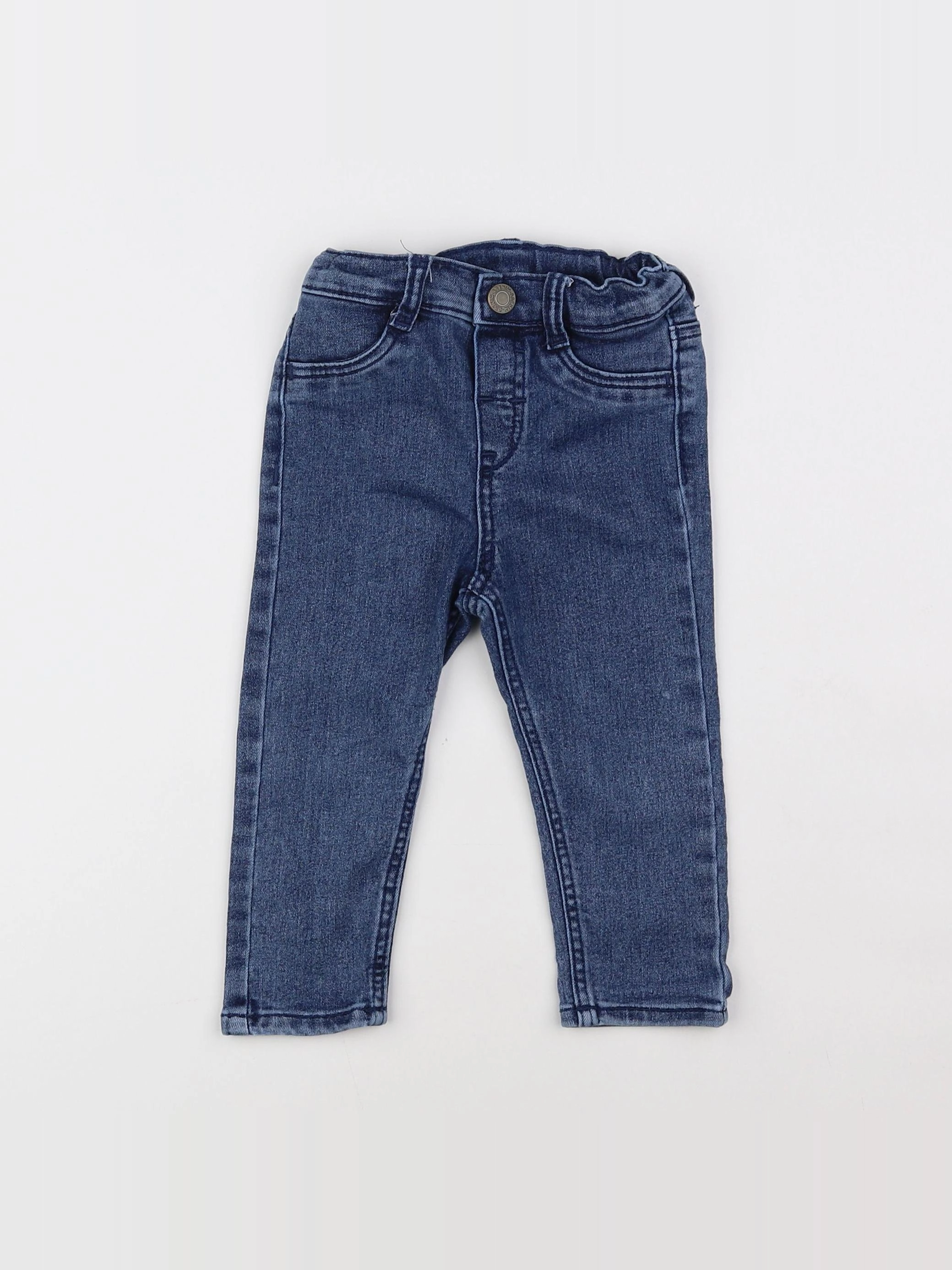 H&M - jean bleu - 9/12 mois