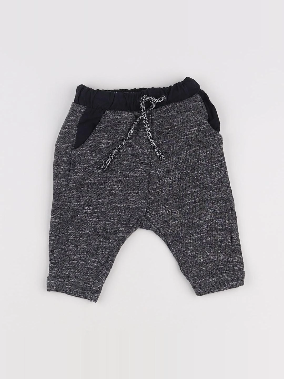 Zara - jogging gris, noir - 3/6 mois