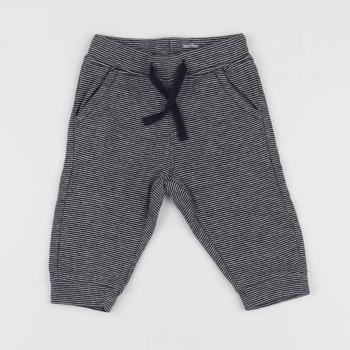 Boutchou - jogging gris, noir - 6 mois