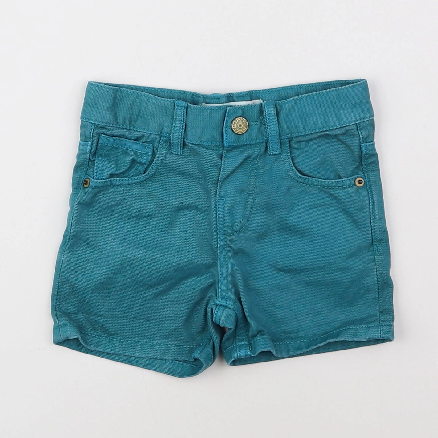 Zara - short bleu - 3/6 mois