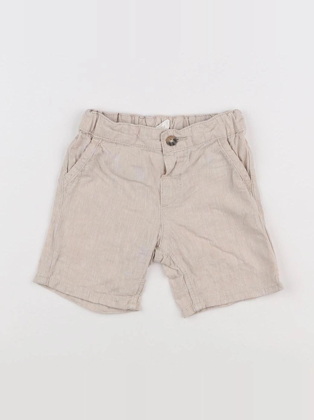 H&M - short beige - 3/6 mois