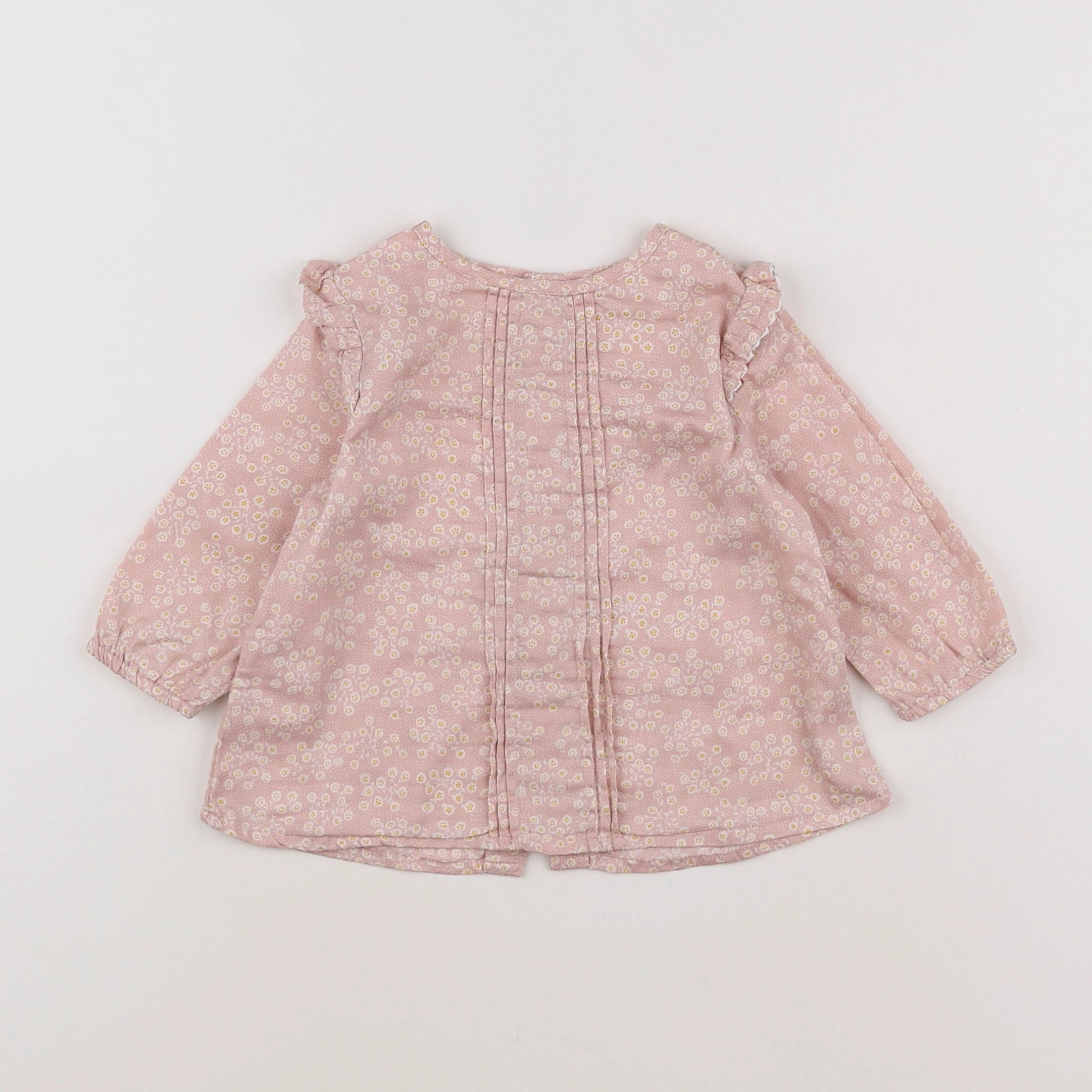 Boutchou - blouse rose - 12 mois