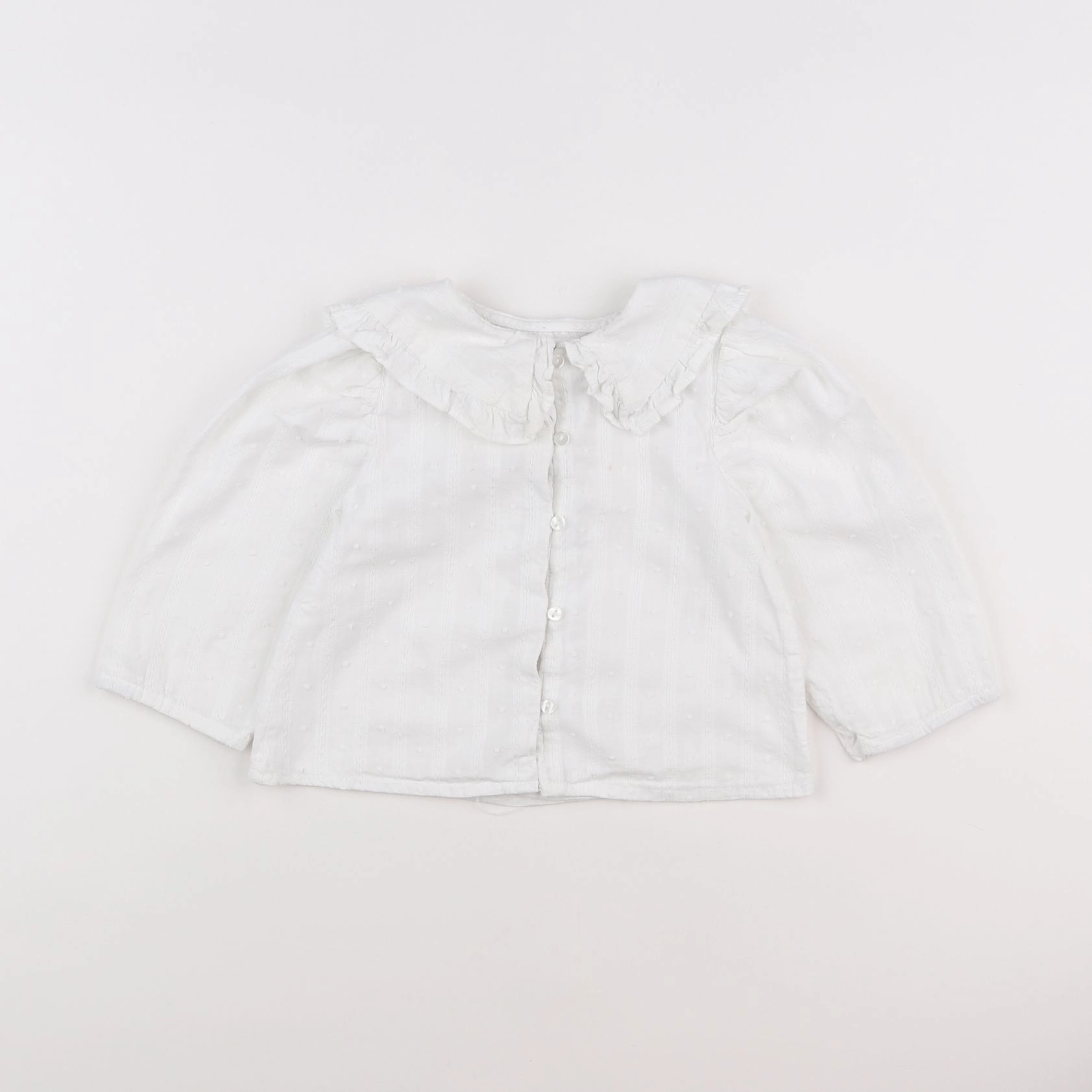 Zara - blouse blanc - 9/12 mois