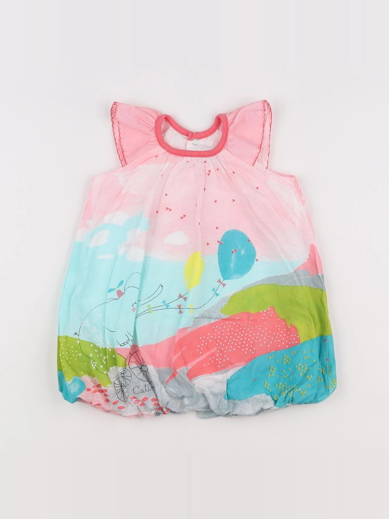 Catimini - robe multicolore - 6 mois