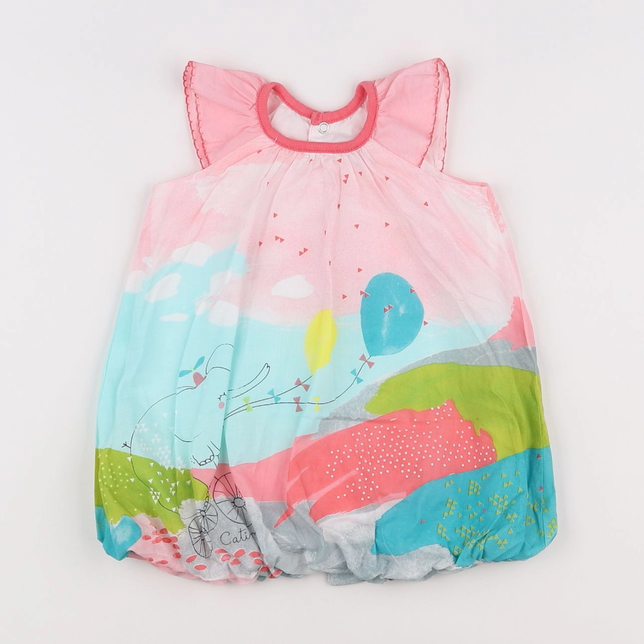 Catimini - robe multicolore - 6 mois