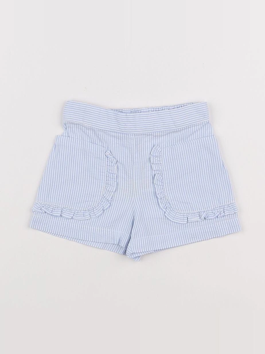 Jacadi - short bleu, blanc - 6 mois