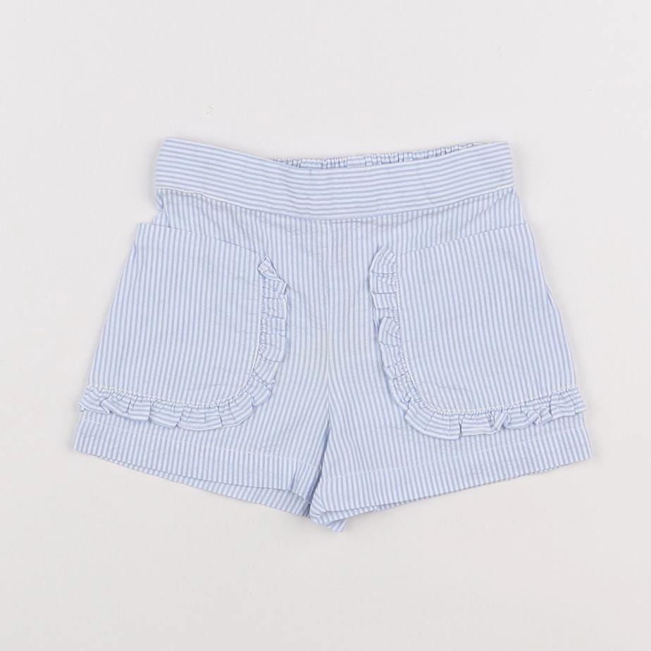 Jacadi - short bleu, blanc - 6 mois