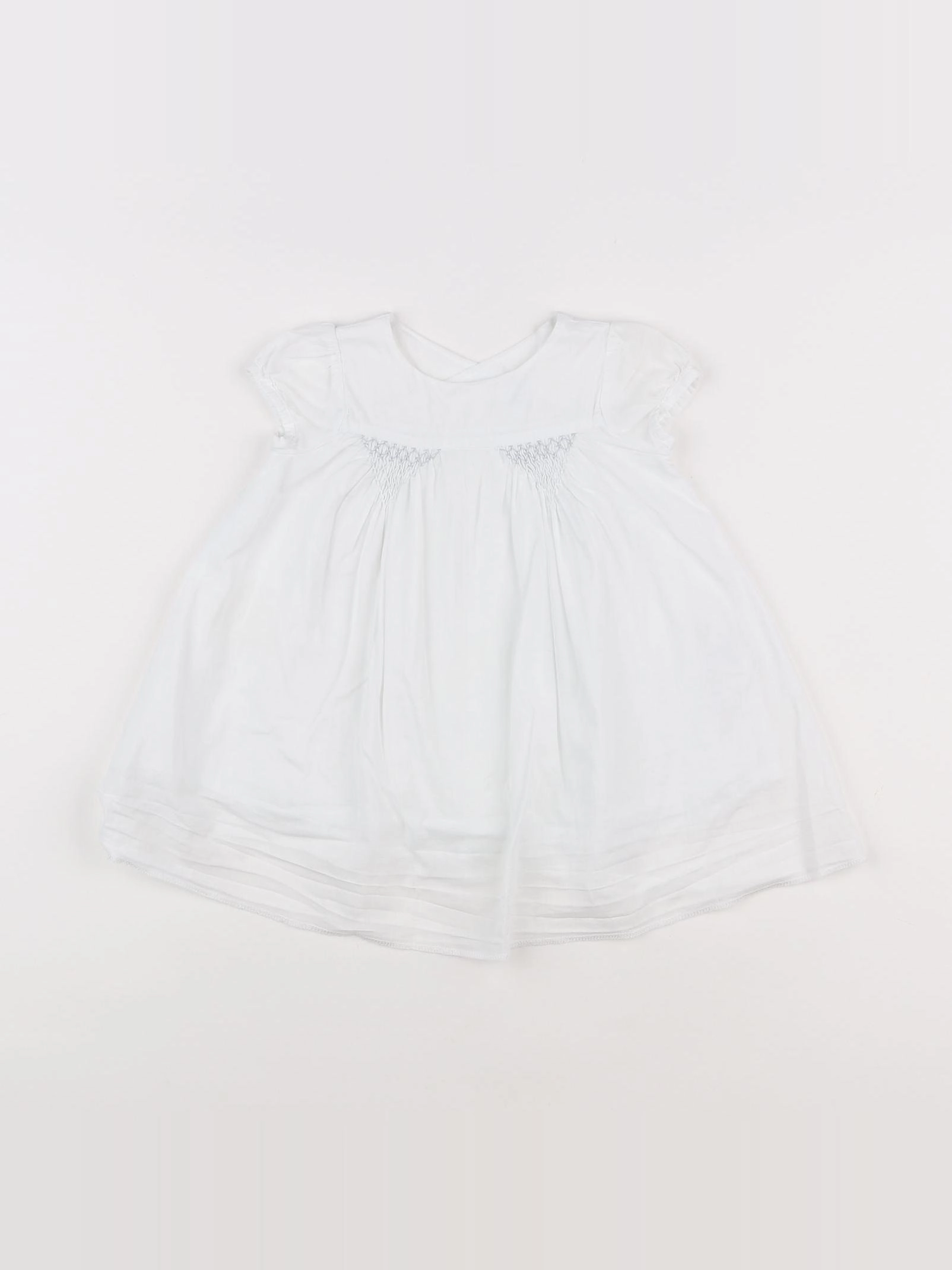 Jacadi - robe blanc - 6 mois