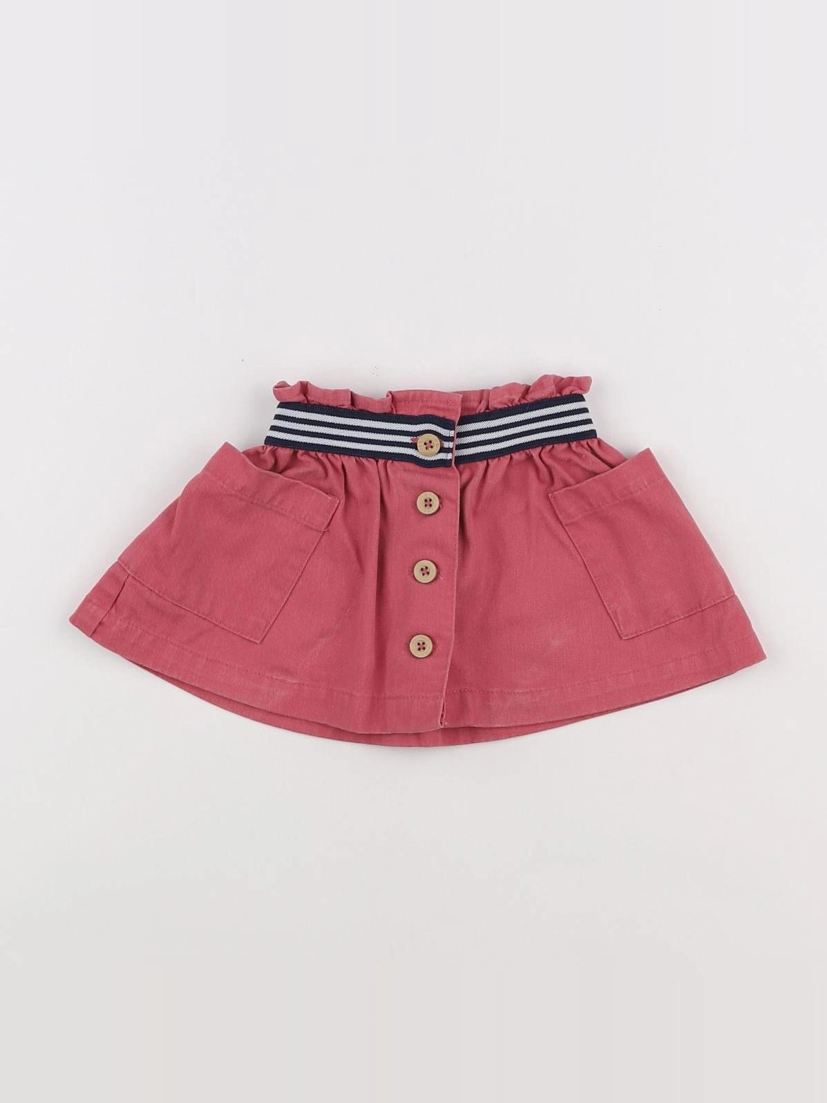Vertbaudet - jupe rouge - 6 mois