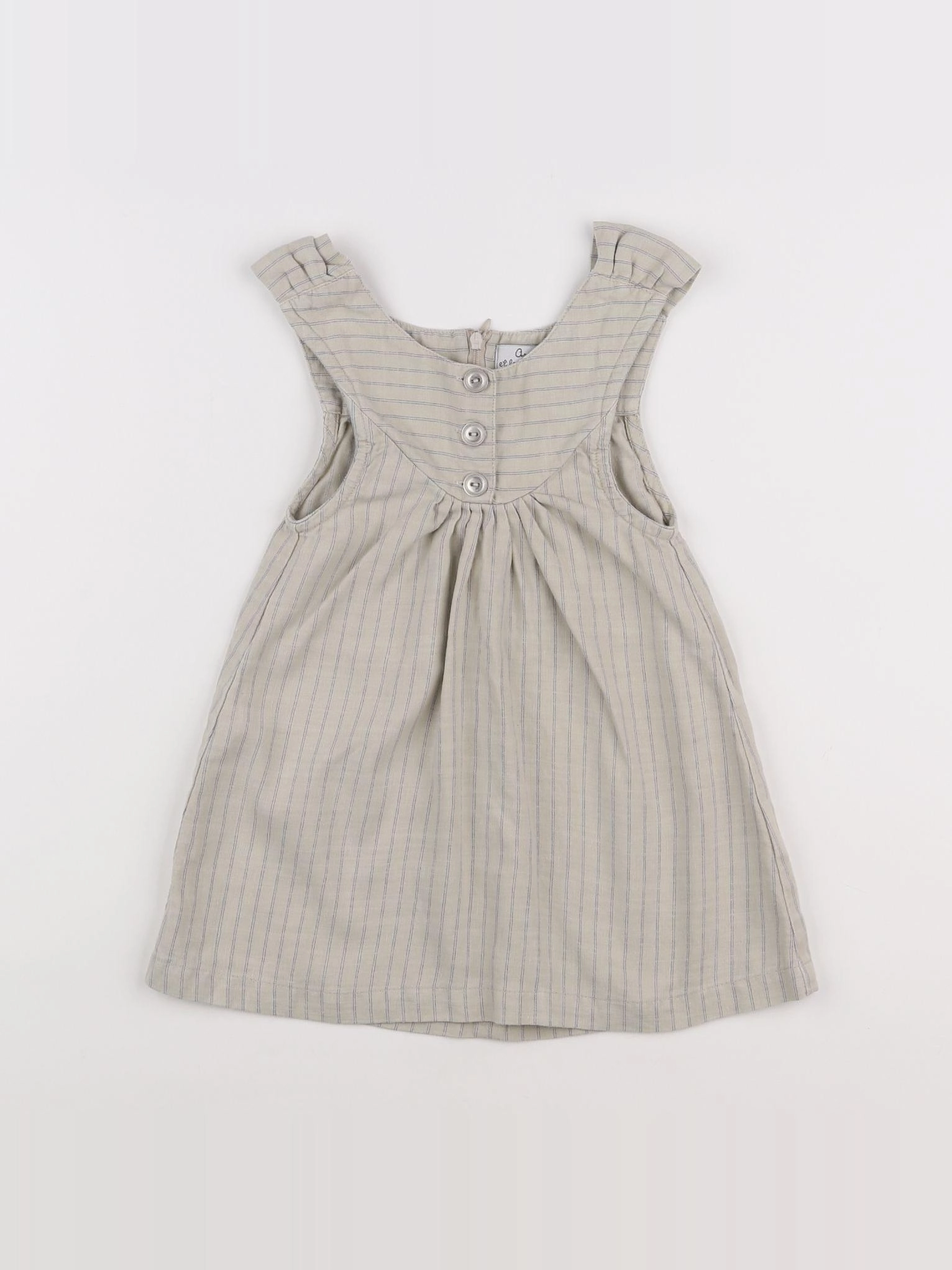 Arsène et les pipelettes - robe gris - 2 ans