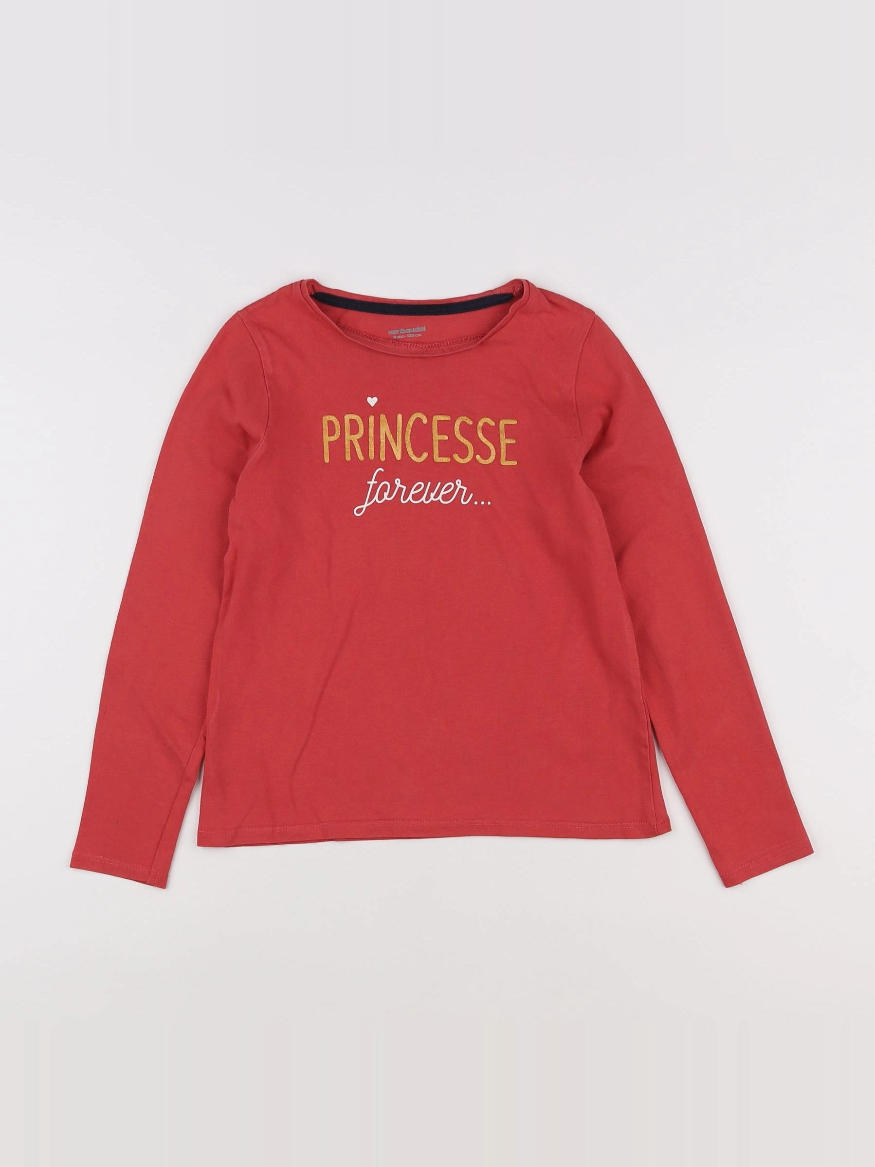 Vertbaudet - tee-shirt rose - 8 ans