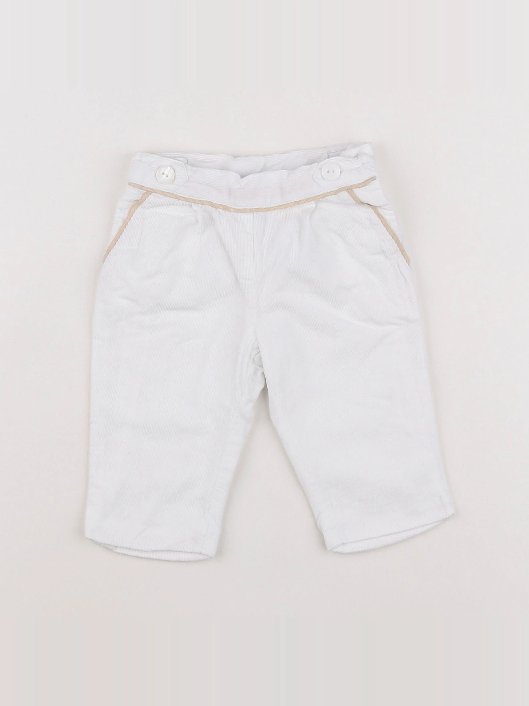 Jacadi - pantalon blanc - 6 mois