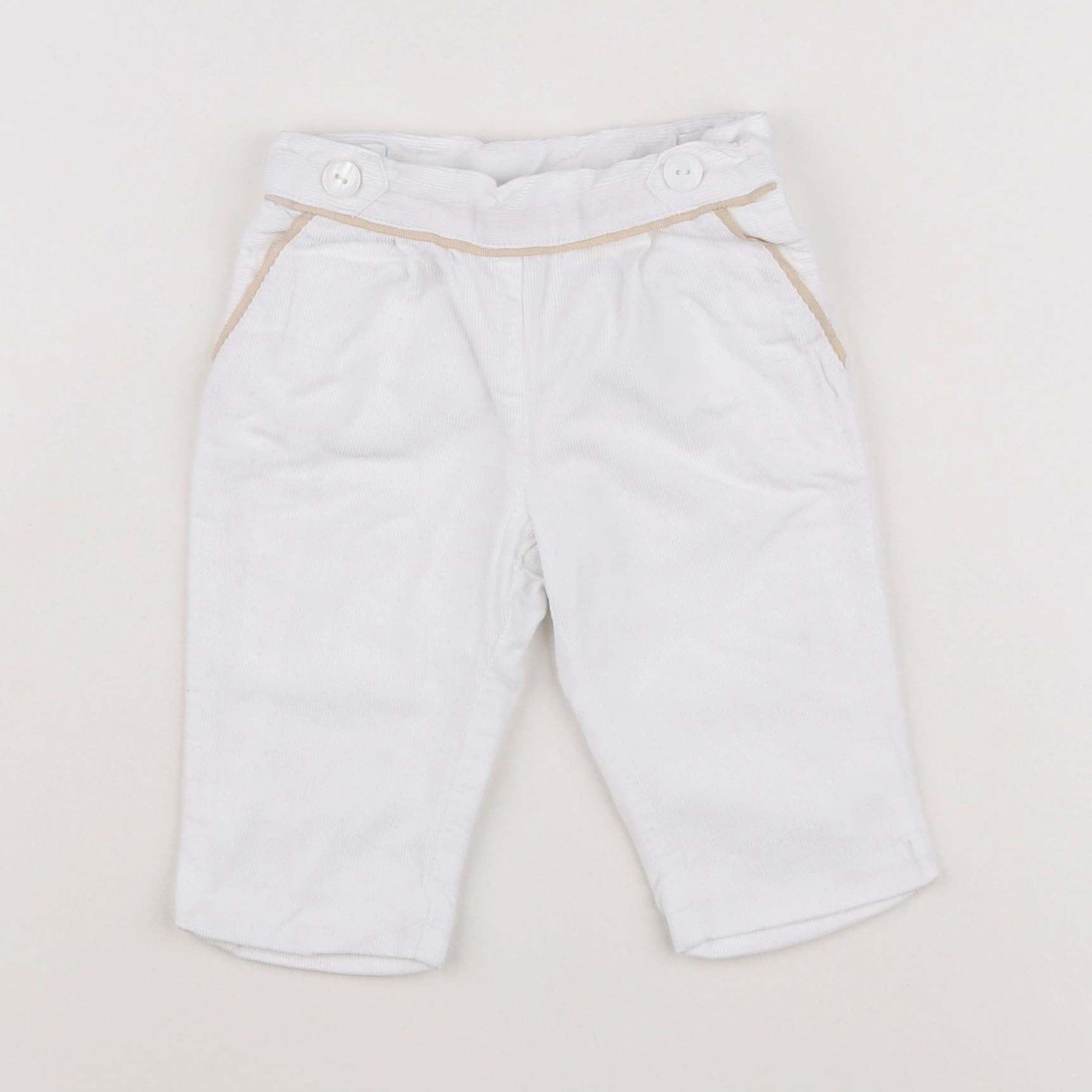 Jacadi - pantalon blanc - 6 mois