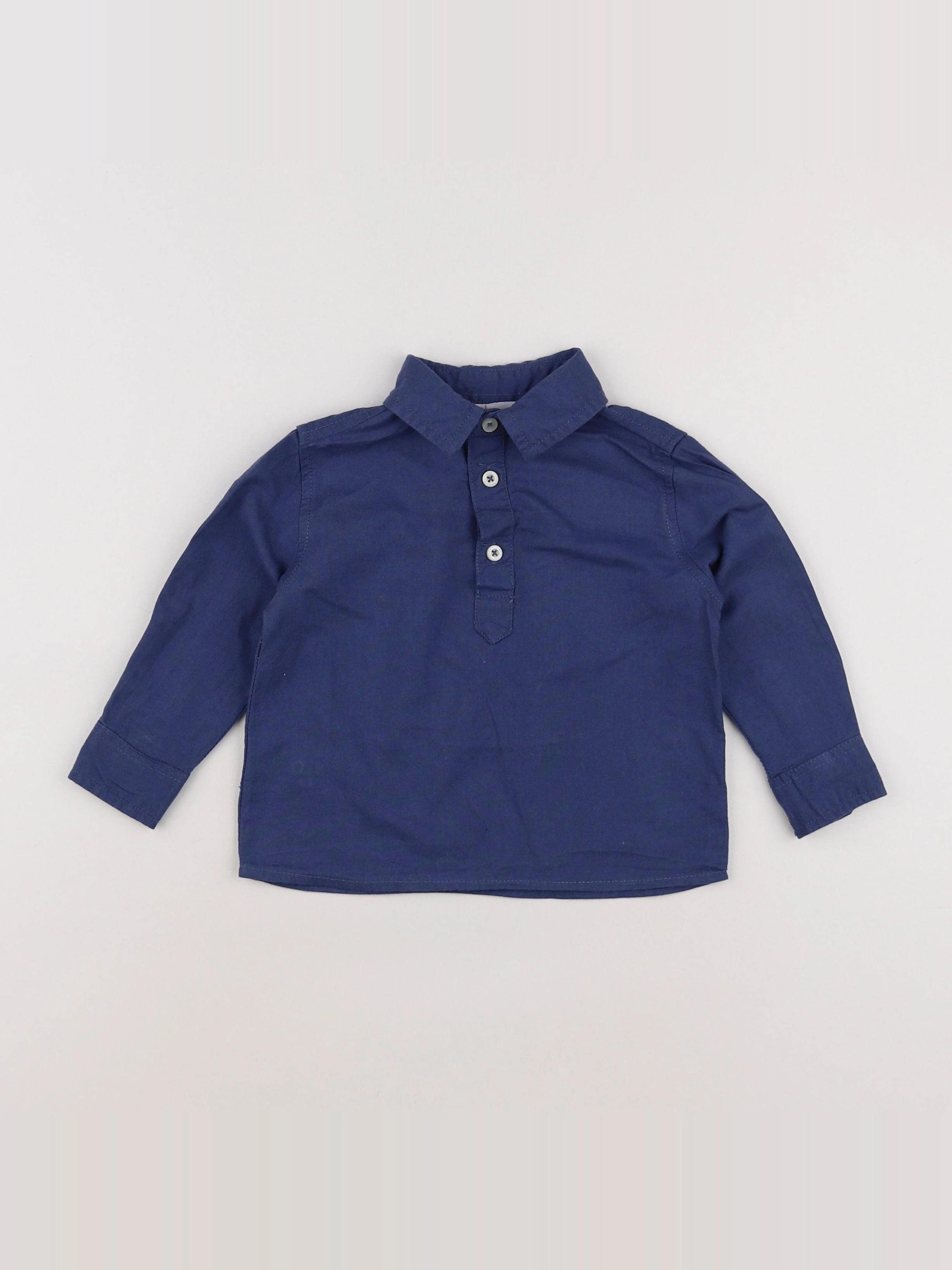 Mango - chemise bleu - 12 mois