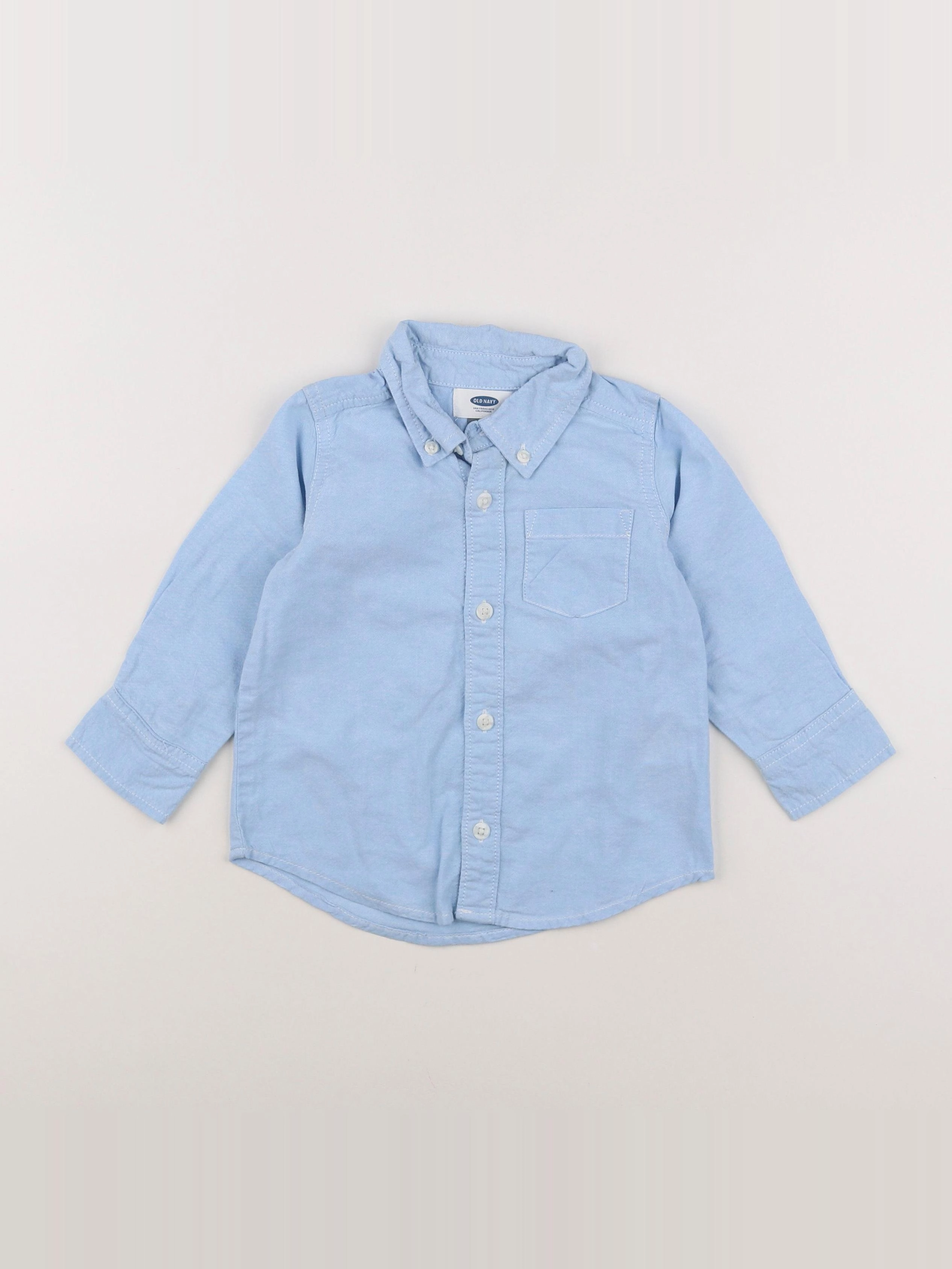 Old Navy - chemise bleu - 18 mois à 2 ans
