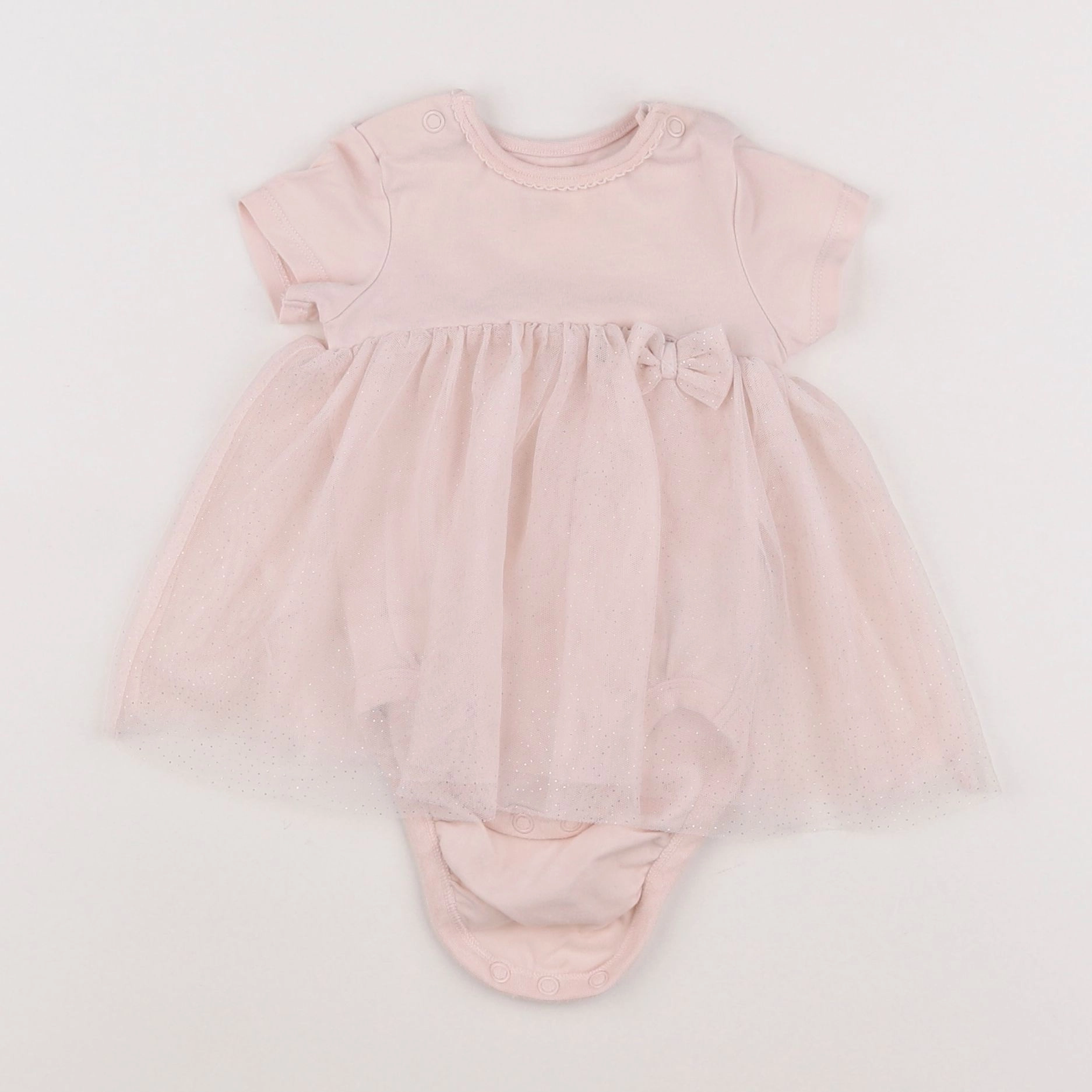 H&M - body robe rose - 3 mois
