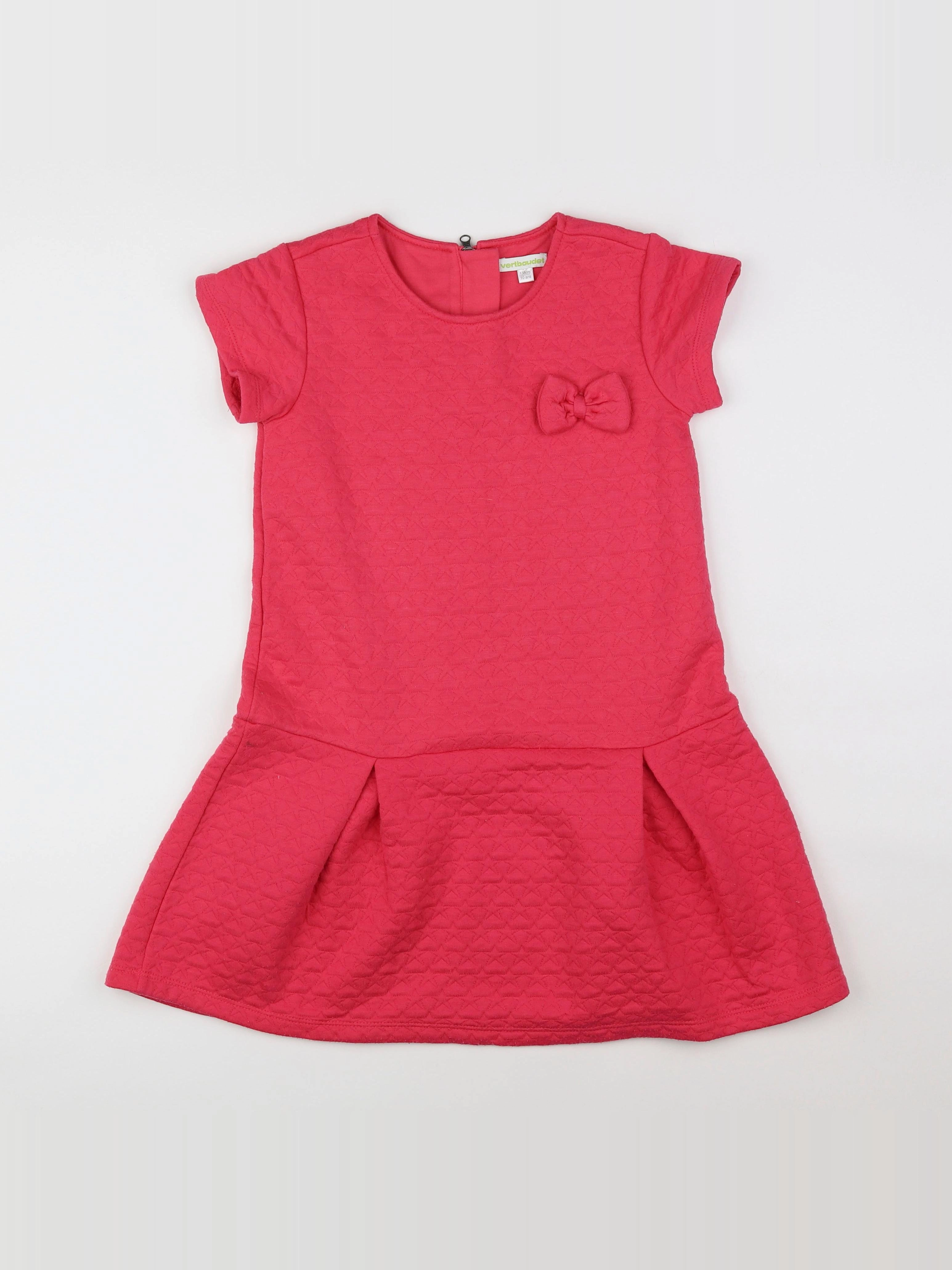 Vertbaudet - robe rose - 10 ans