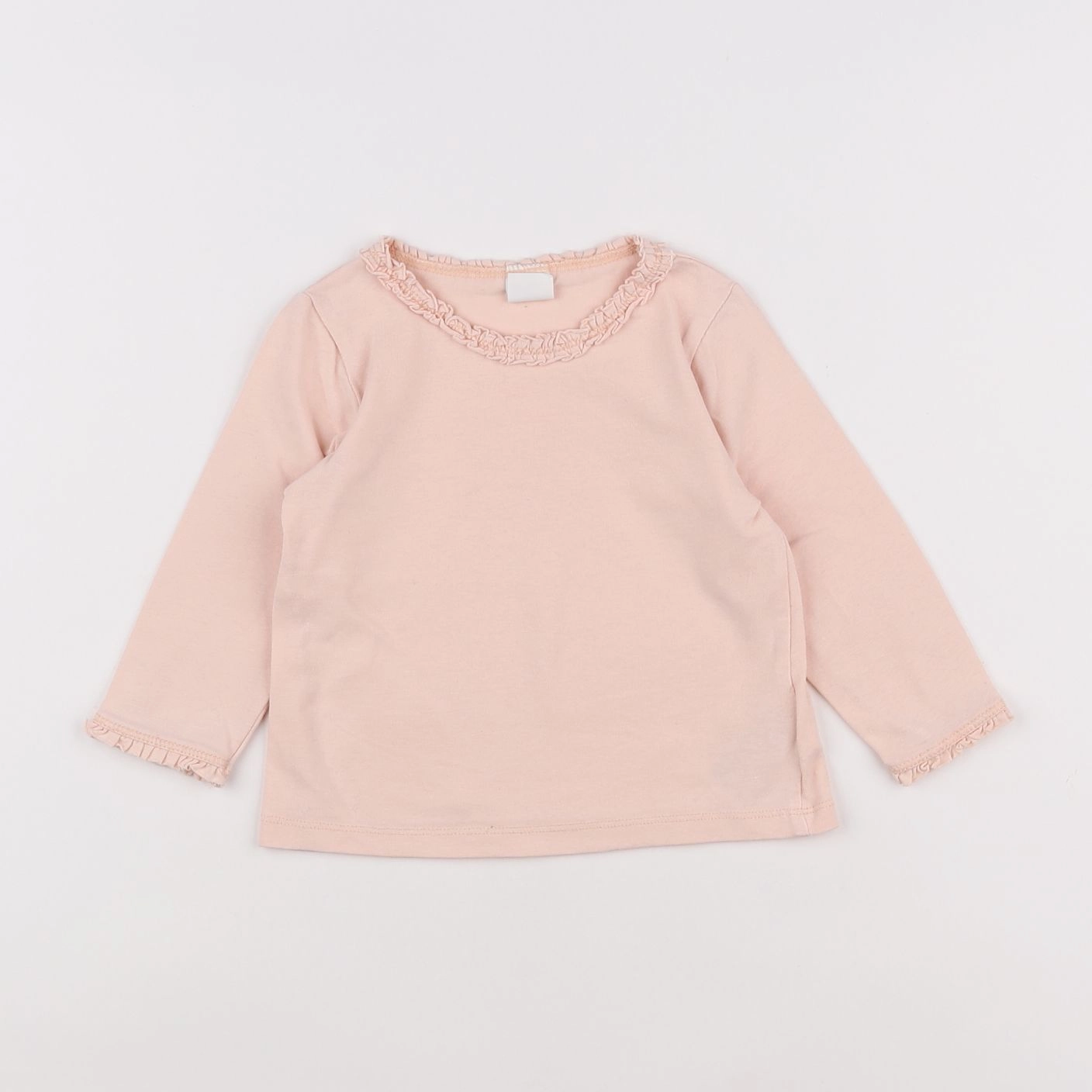 H&M - tee-shirt rose - 6/9 mois