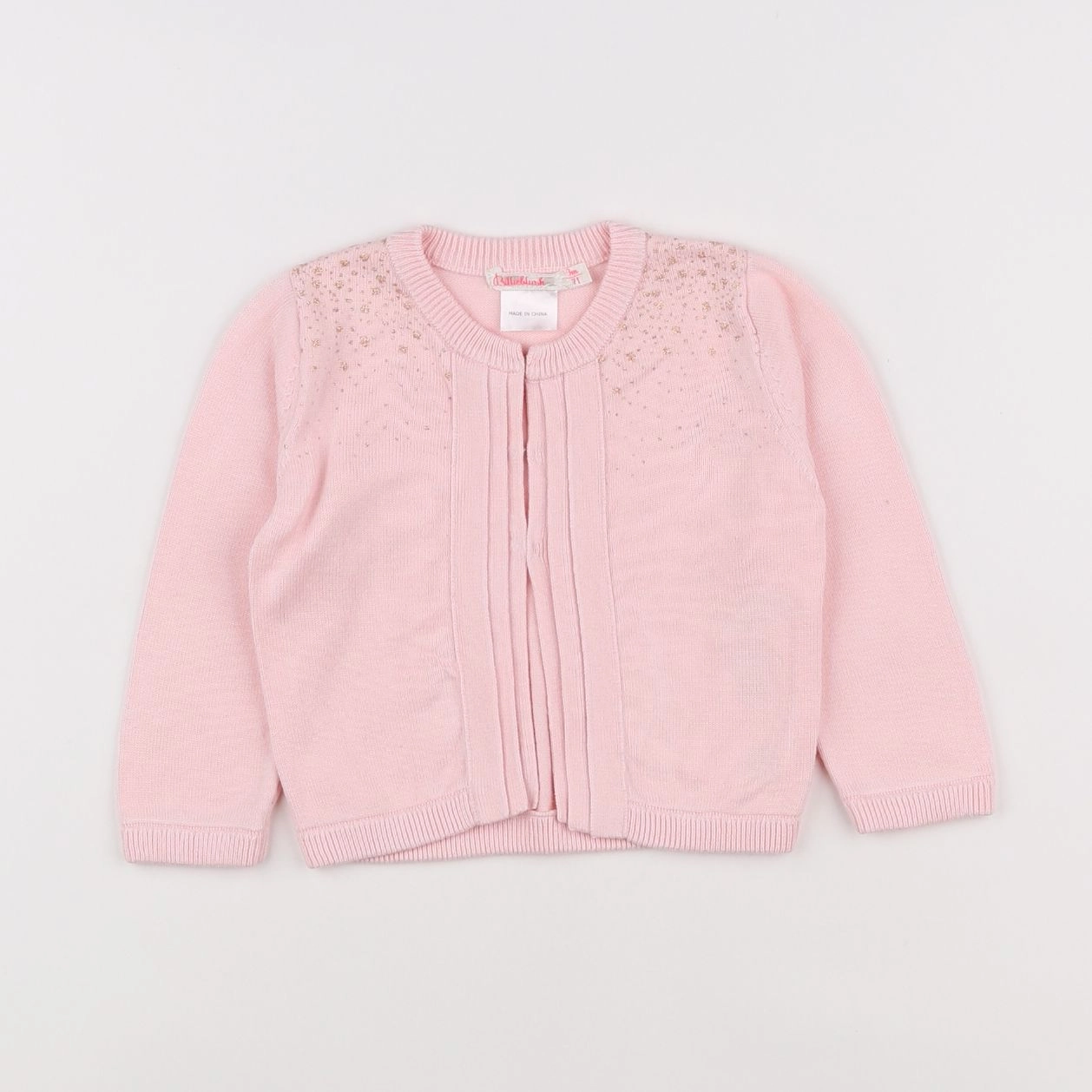 Billie Blush - gilet rose - 9 mois