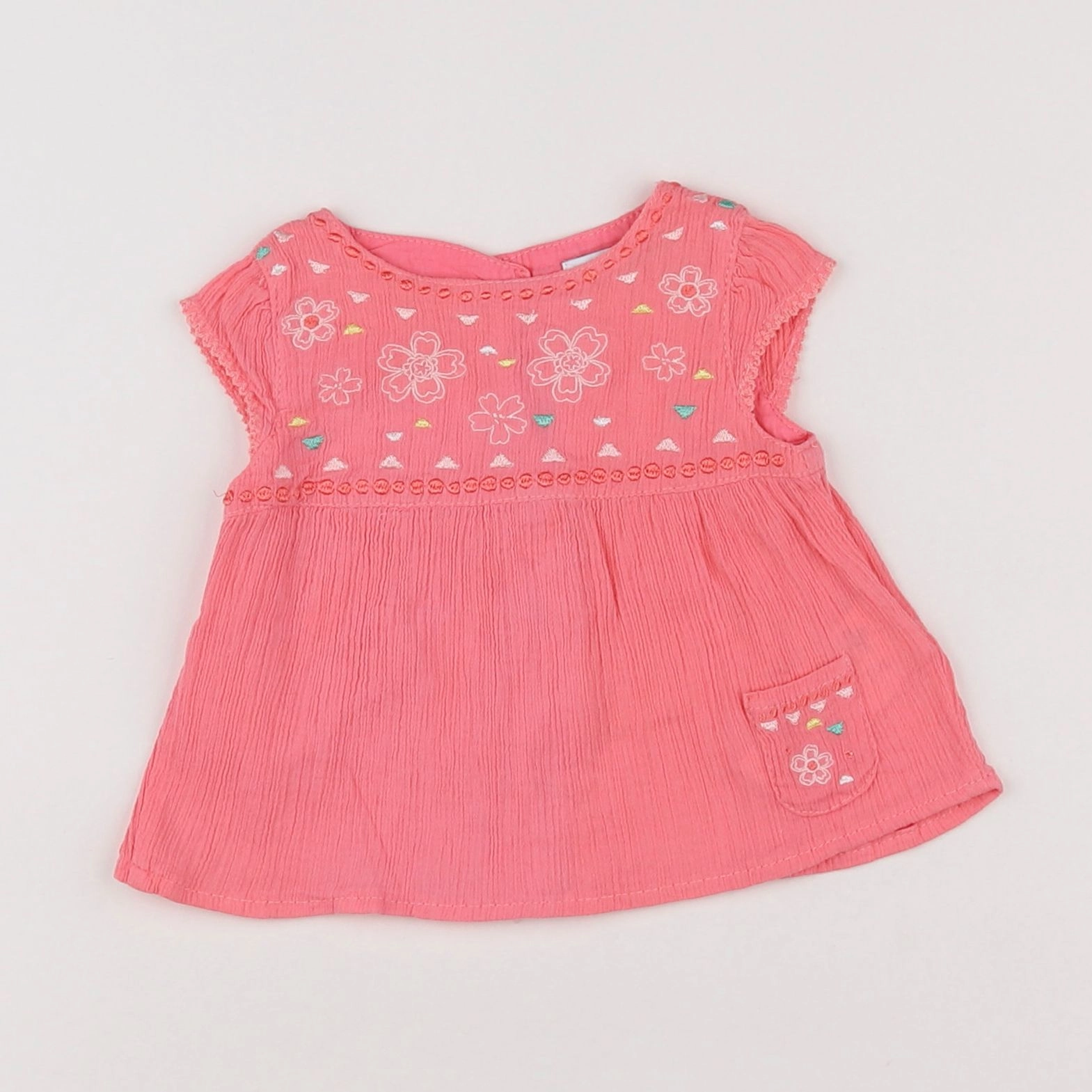 Vertbaudet - blouse rose - 3 mois