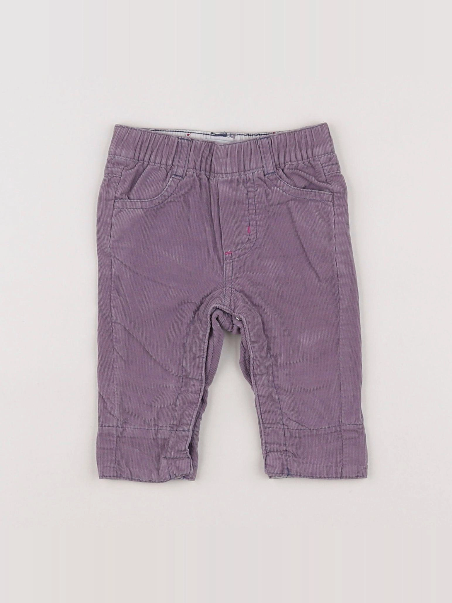 Vertbaudet - pantalon violet - 1 mois