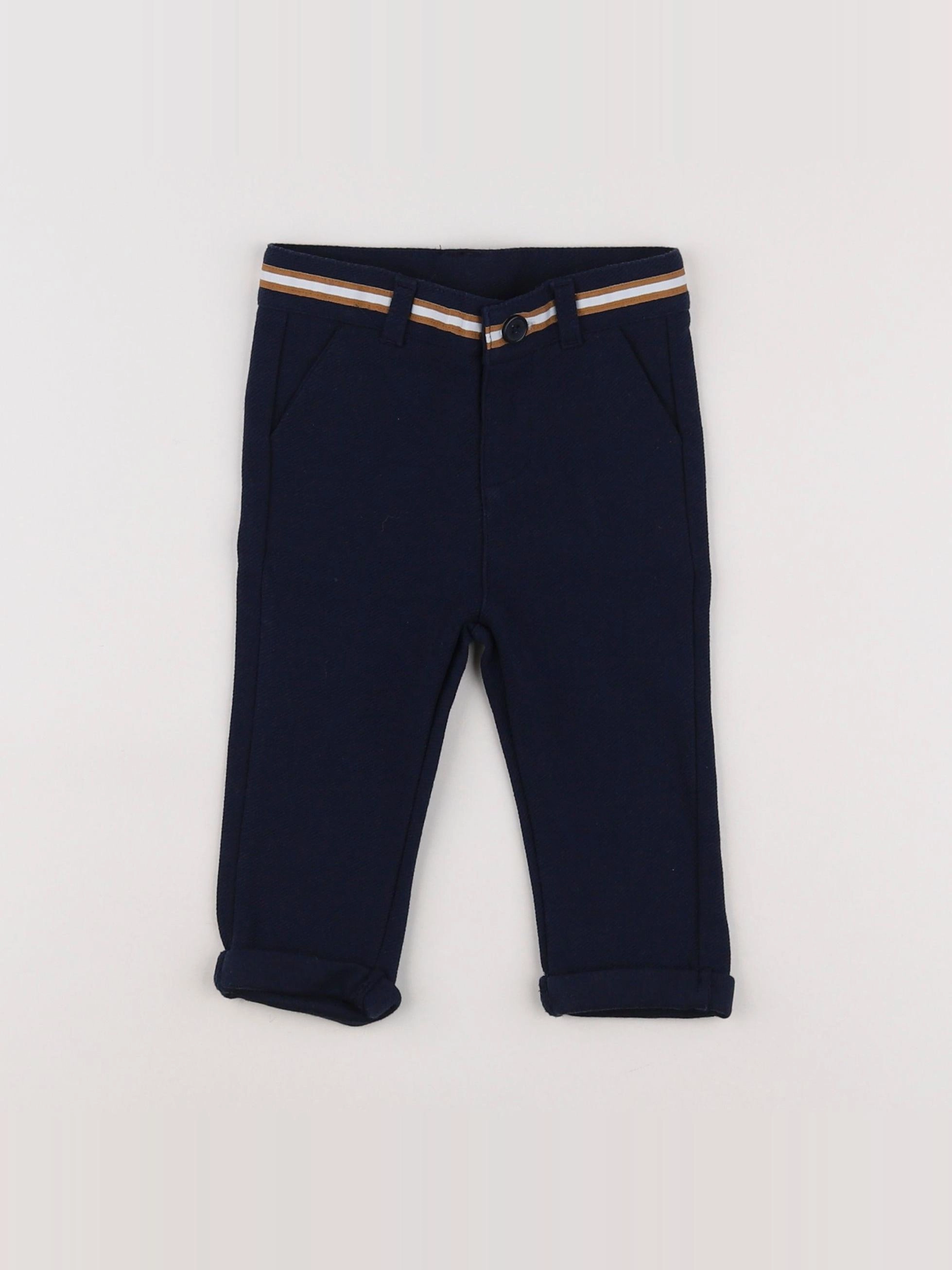 Tape à l'oeil - pantalon bleu - 12 mois