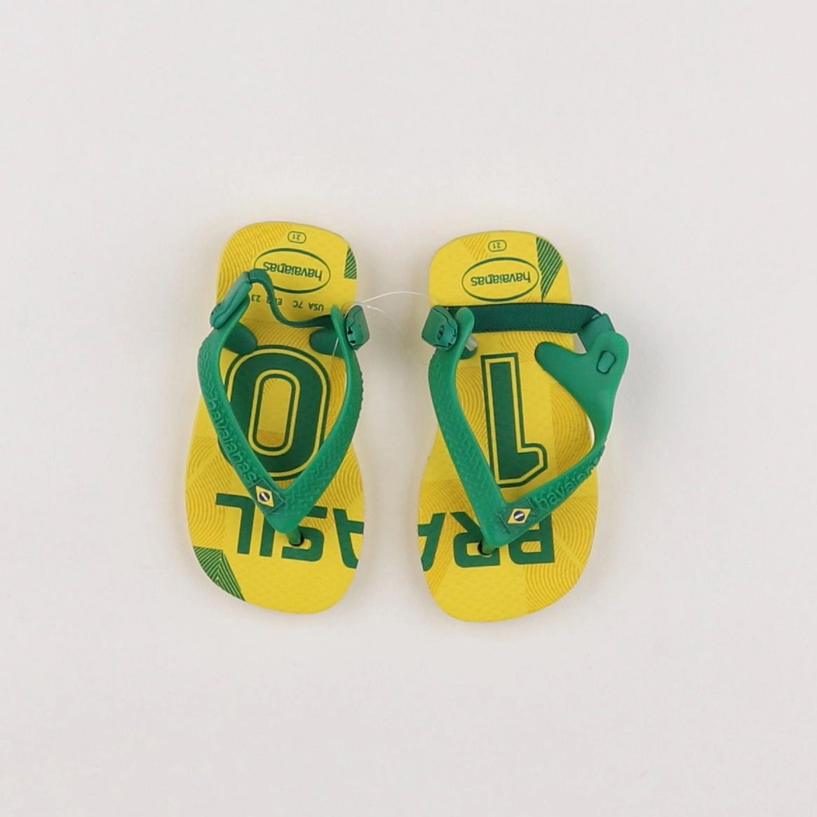 Havaianas - tongs jaune, vert - pointure 21