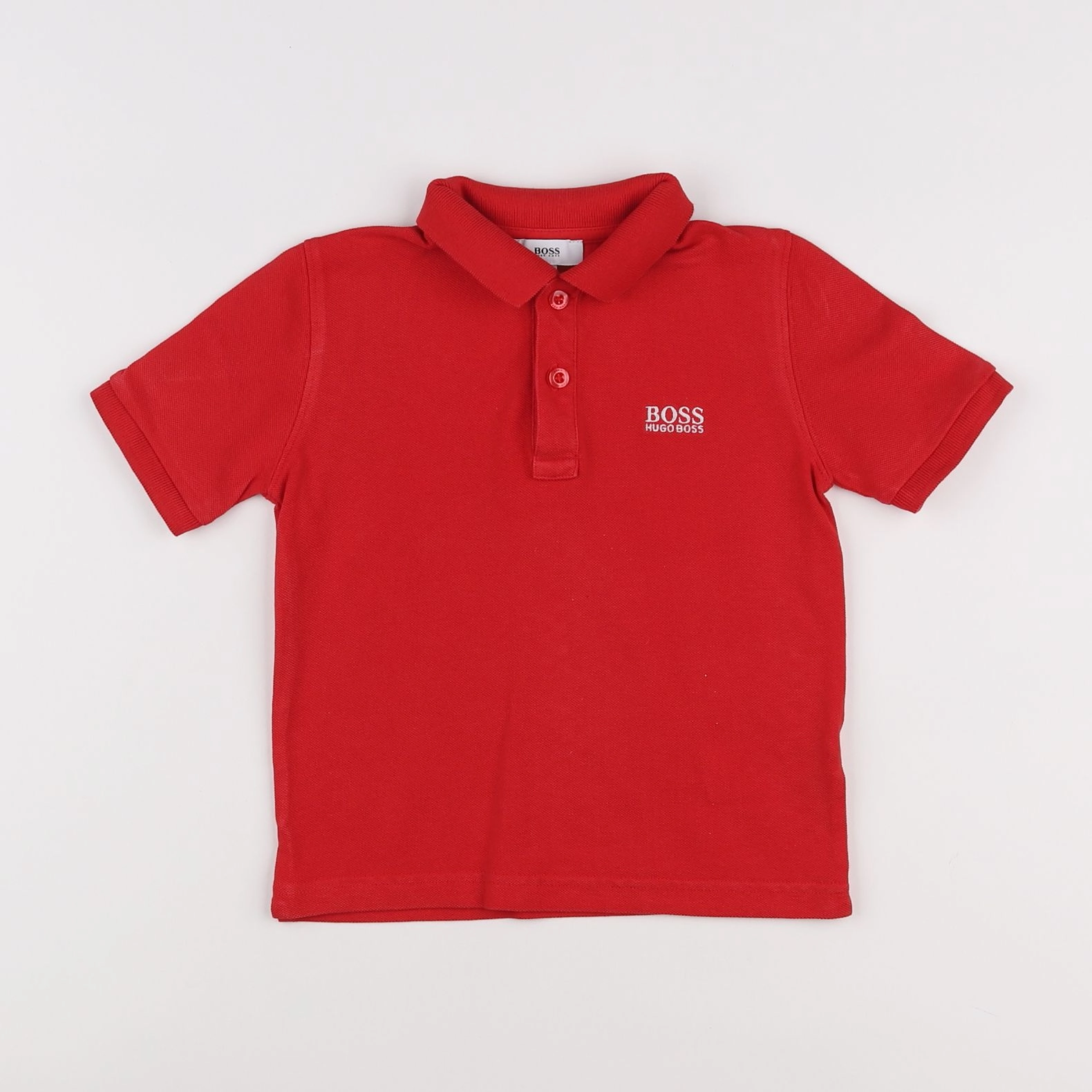 Hugo Boss - polo rouge - 4 ans