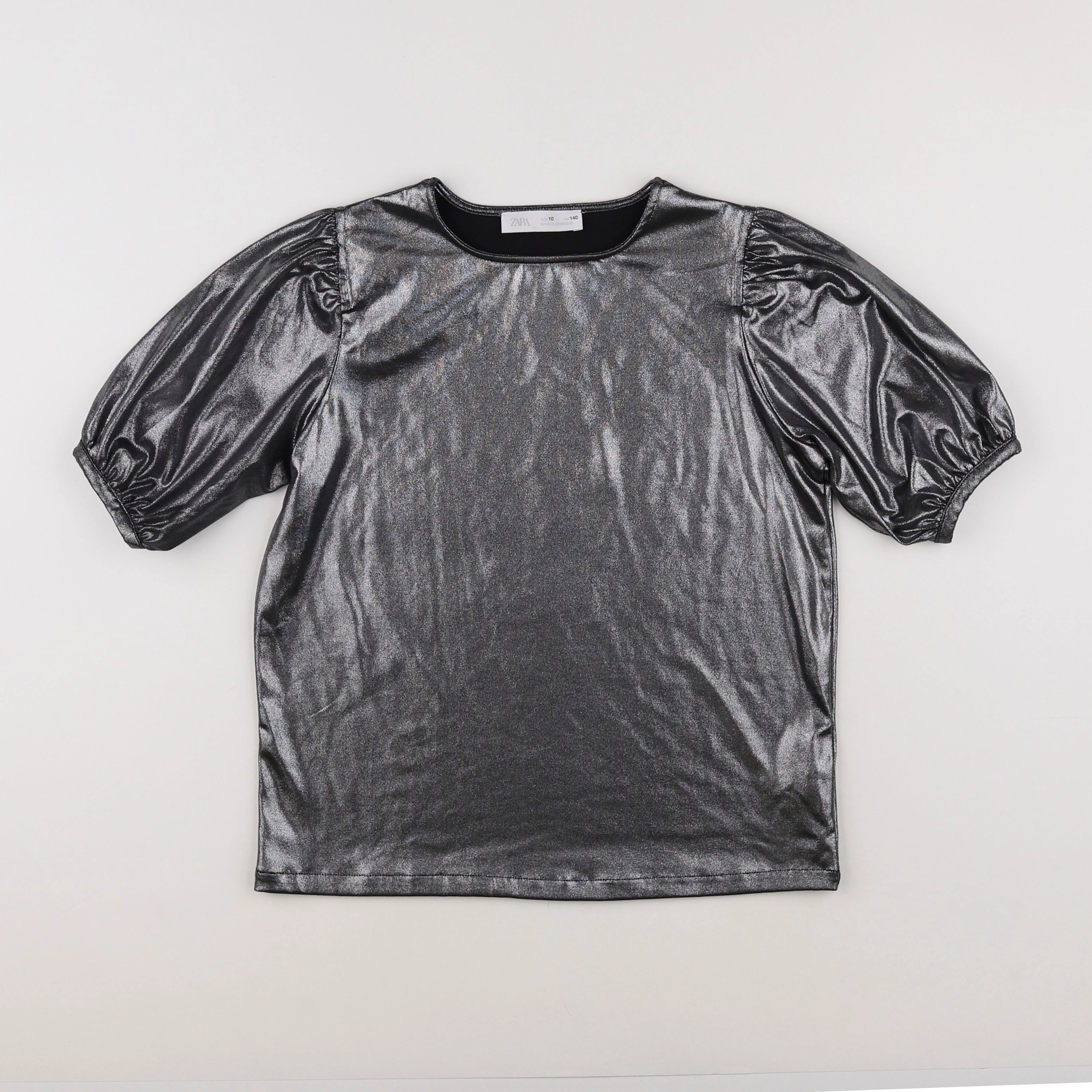 Zara - blouse gris - 10 ans