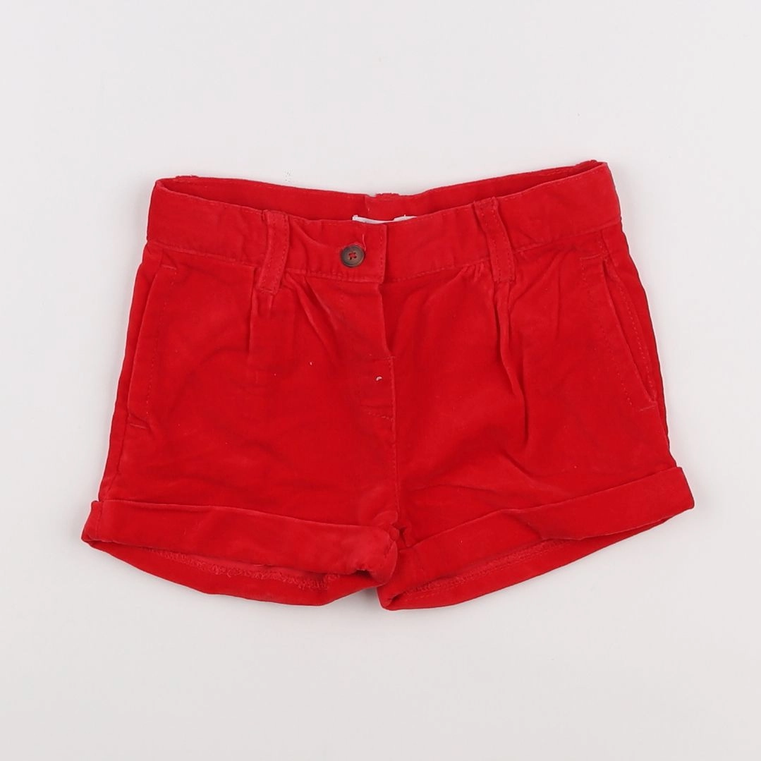 Boutchou - short rouge - 18 mois